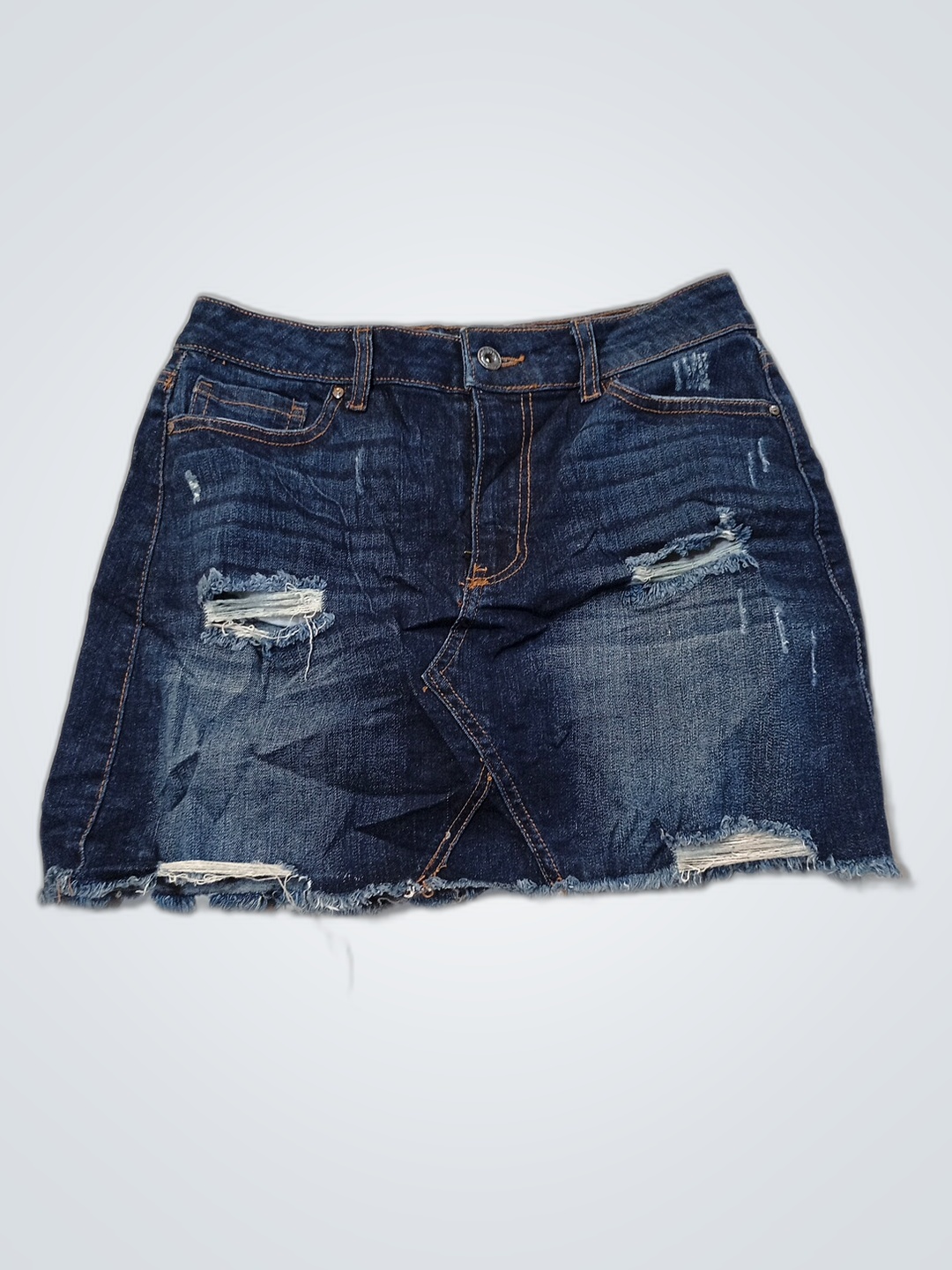 Jupe en denim déchiré WAX jea