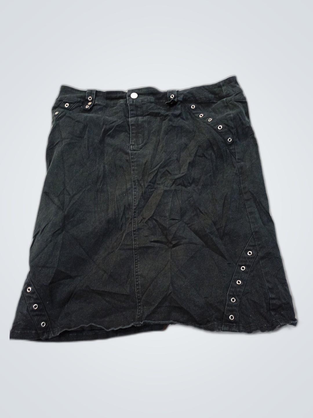 Black Denim Skirt