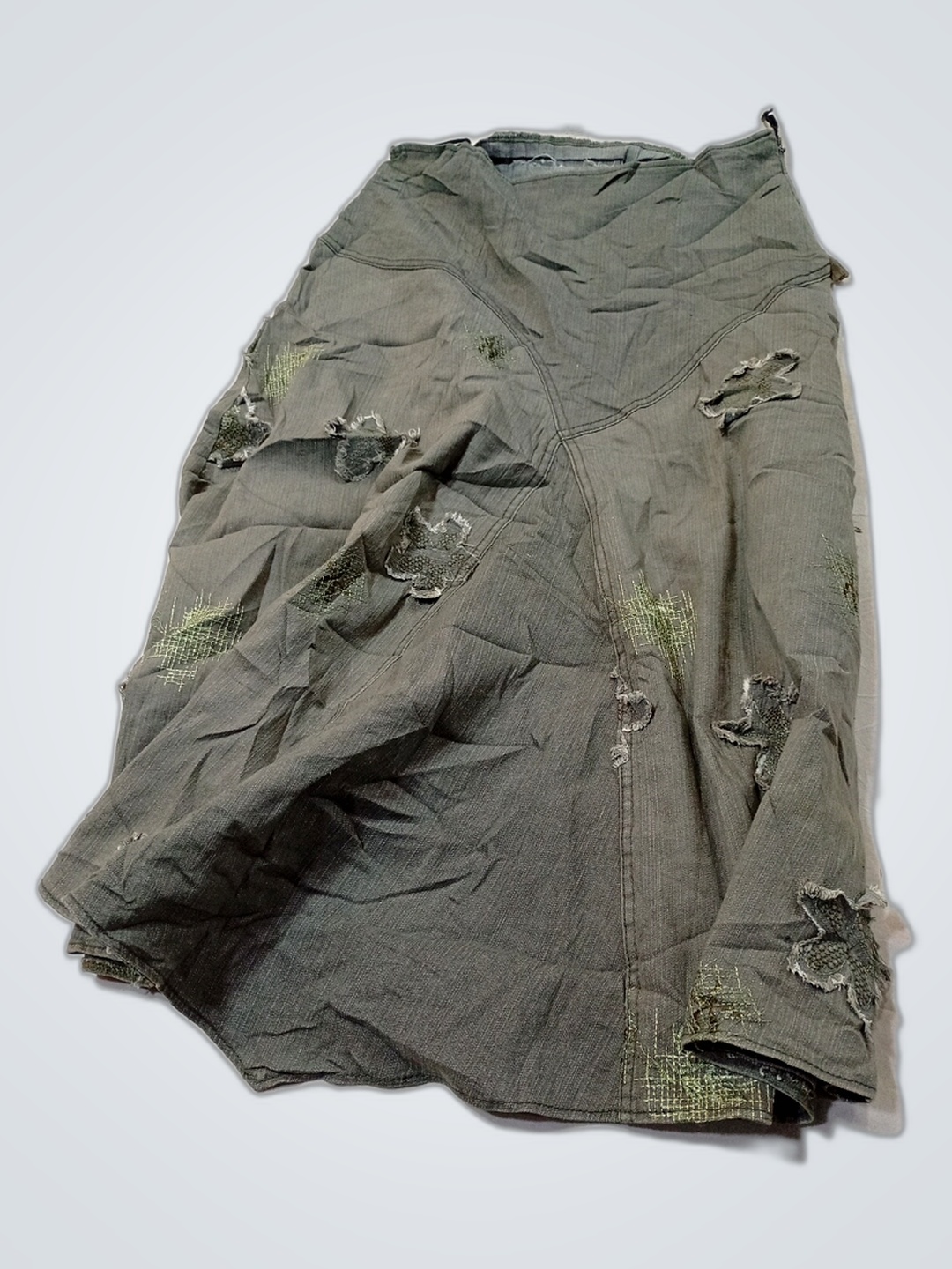 Gray Distressed Shorts