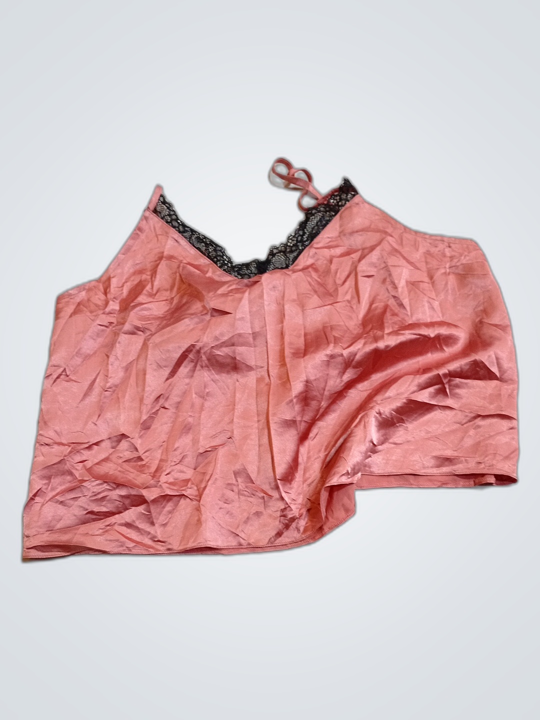 La Senza Pink Satin Lace Camisole