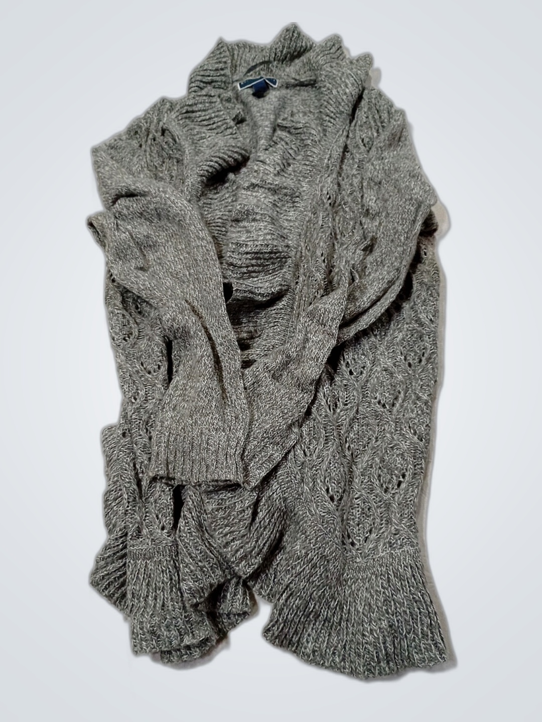 Karen Scott Gray Knit Sweater