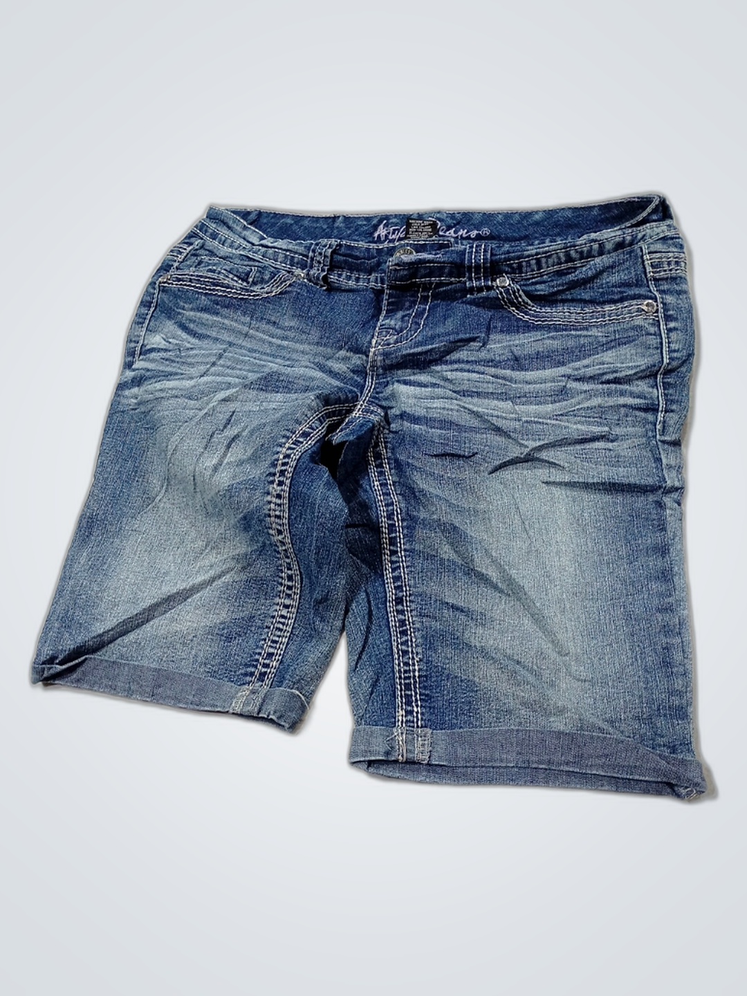 Mysticana Blue Denim Shorts