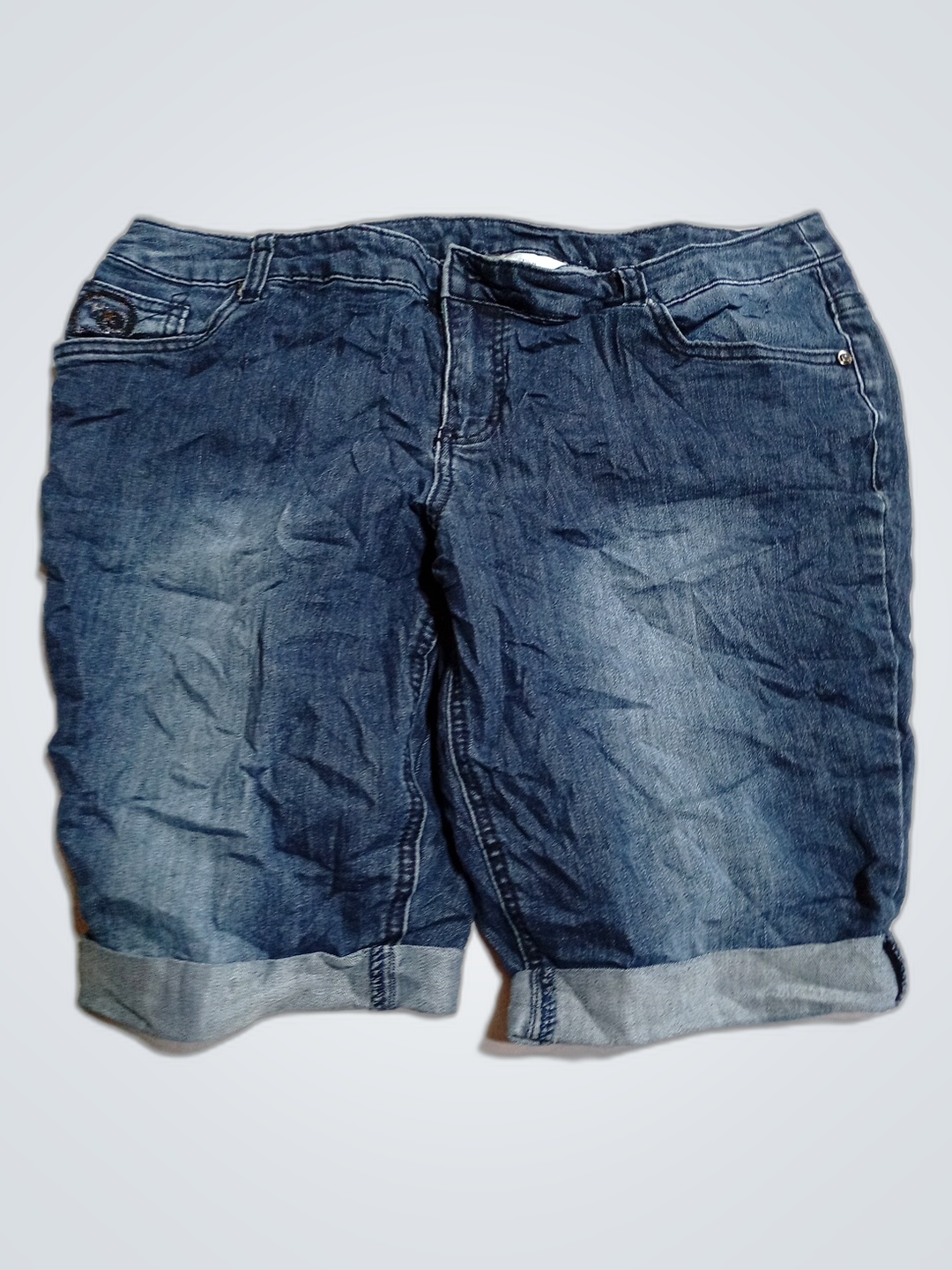 C.J. Banks Pantaloni Corti in Denim da Donna