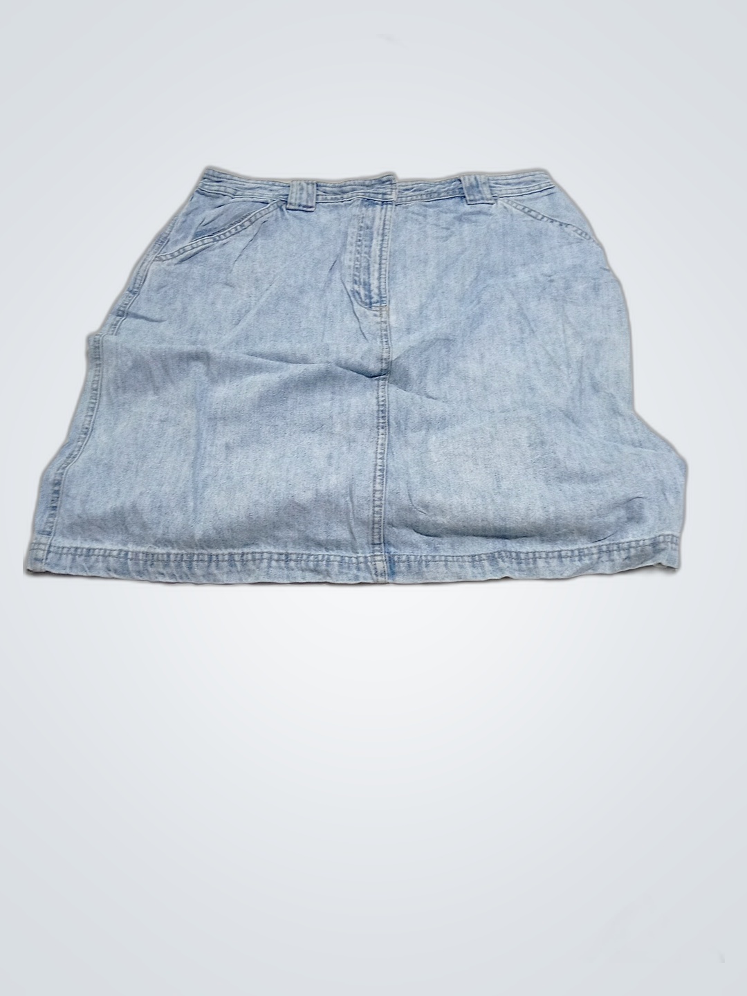 Saia de Denim Azul Claro