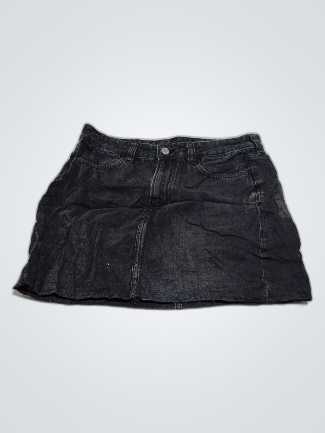 Black Denim Skirt