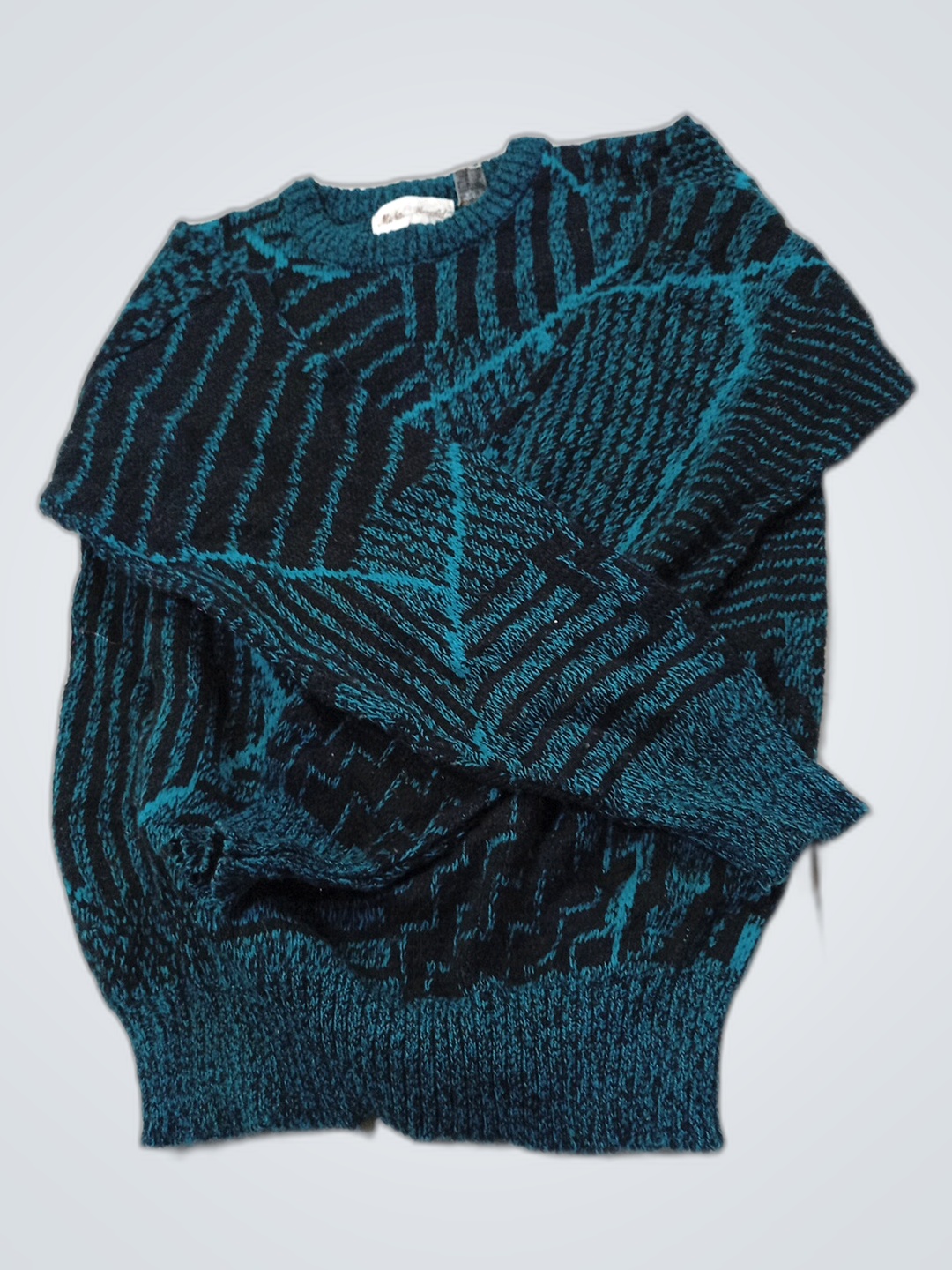 Michael Herald Geometric Knit Cardigan