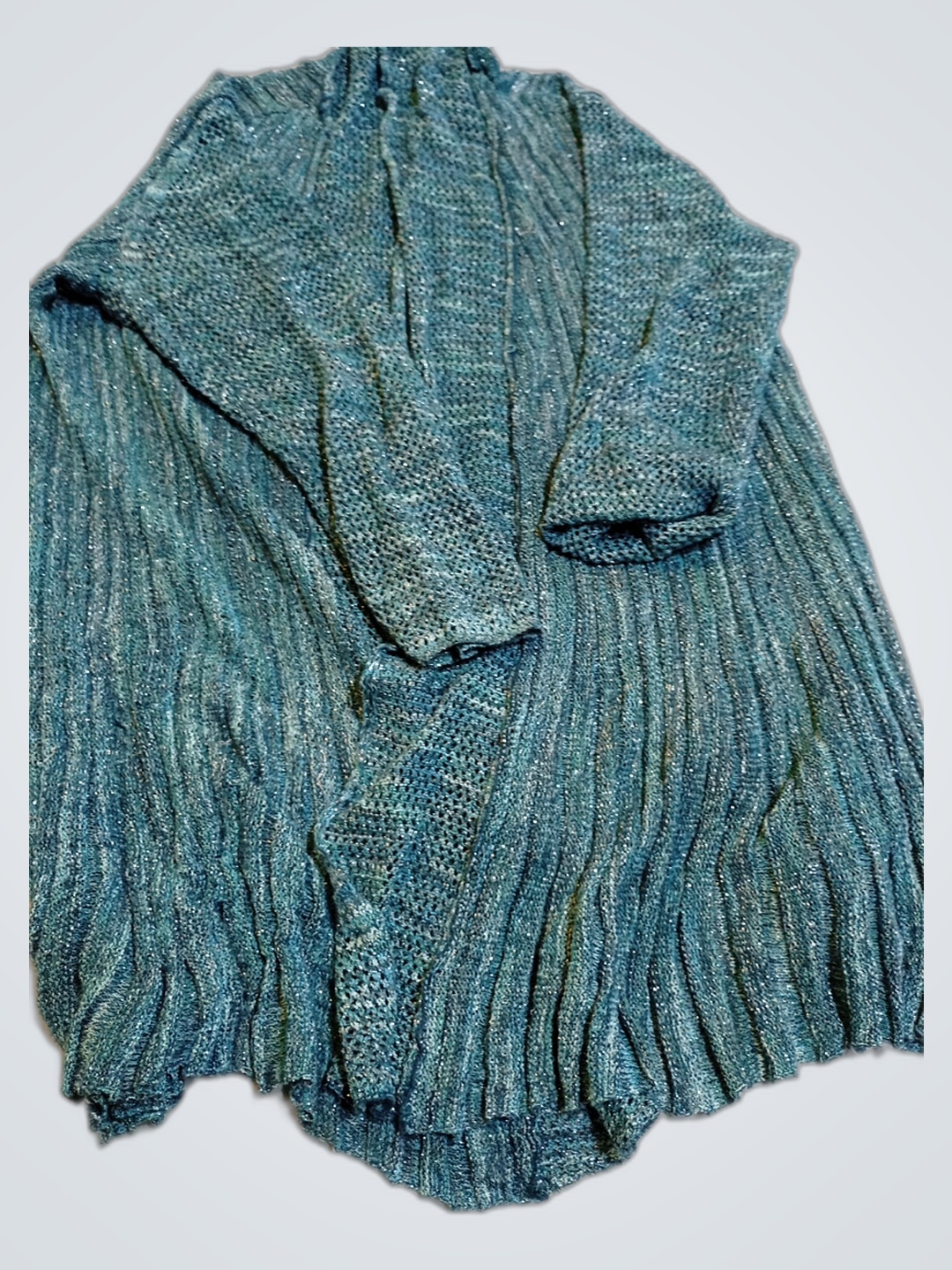 Krazy Kat Blue Knit Sweater