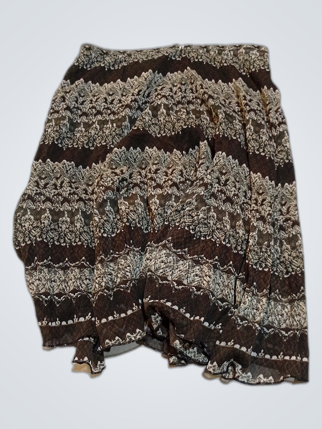 Saia Floral Marrom