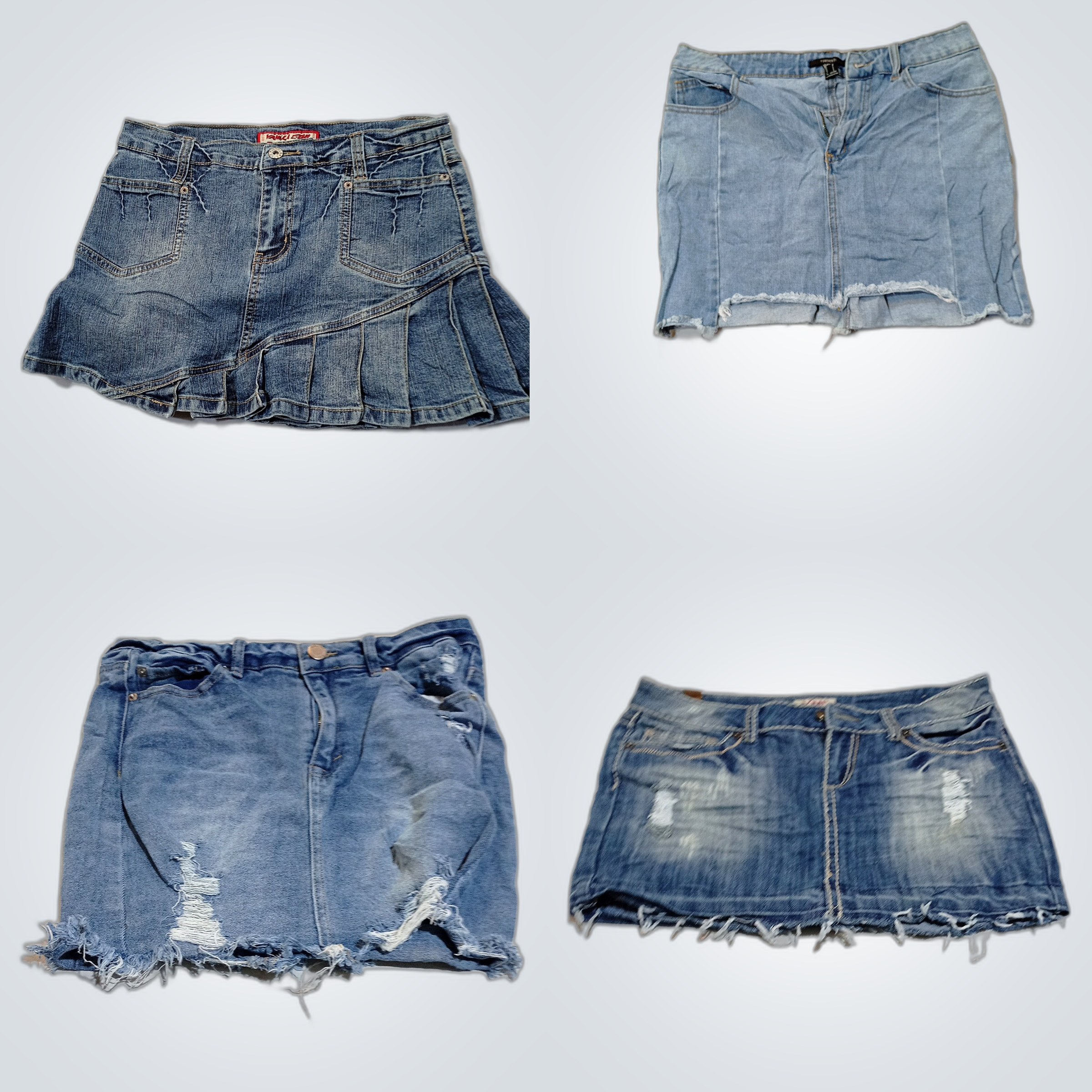 Paquete de Delicias de Mezclilla: Faldas y Jeans d..