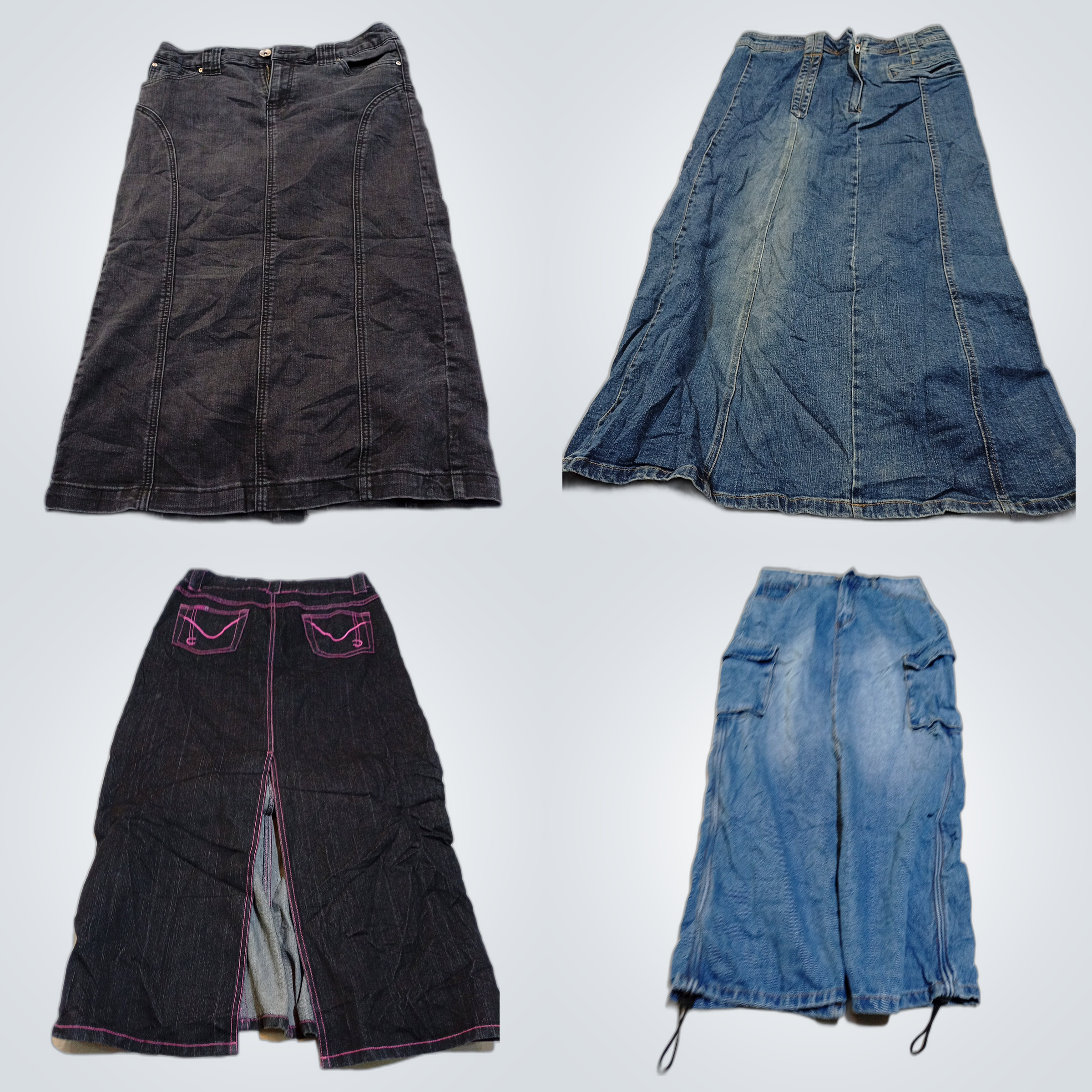 Denim Skirt & Leather Bundle: L.L.Bean, Christophe..