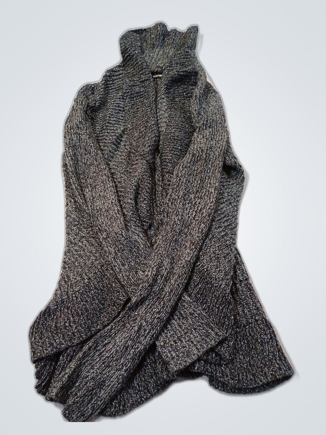 Gray Knit Sweater Vest