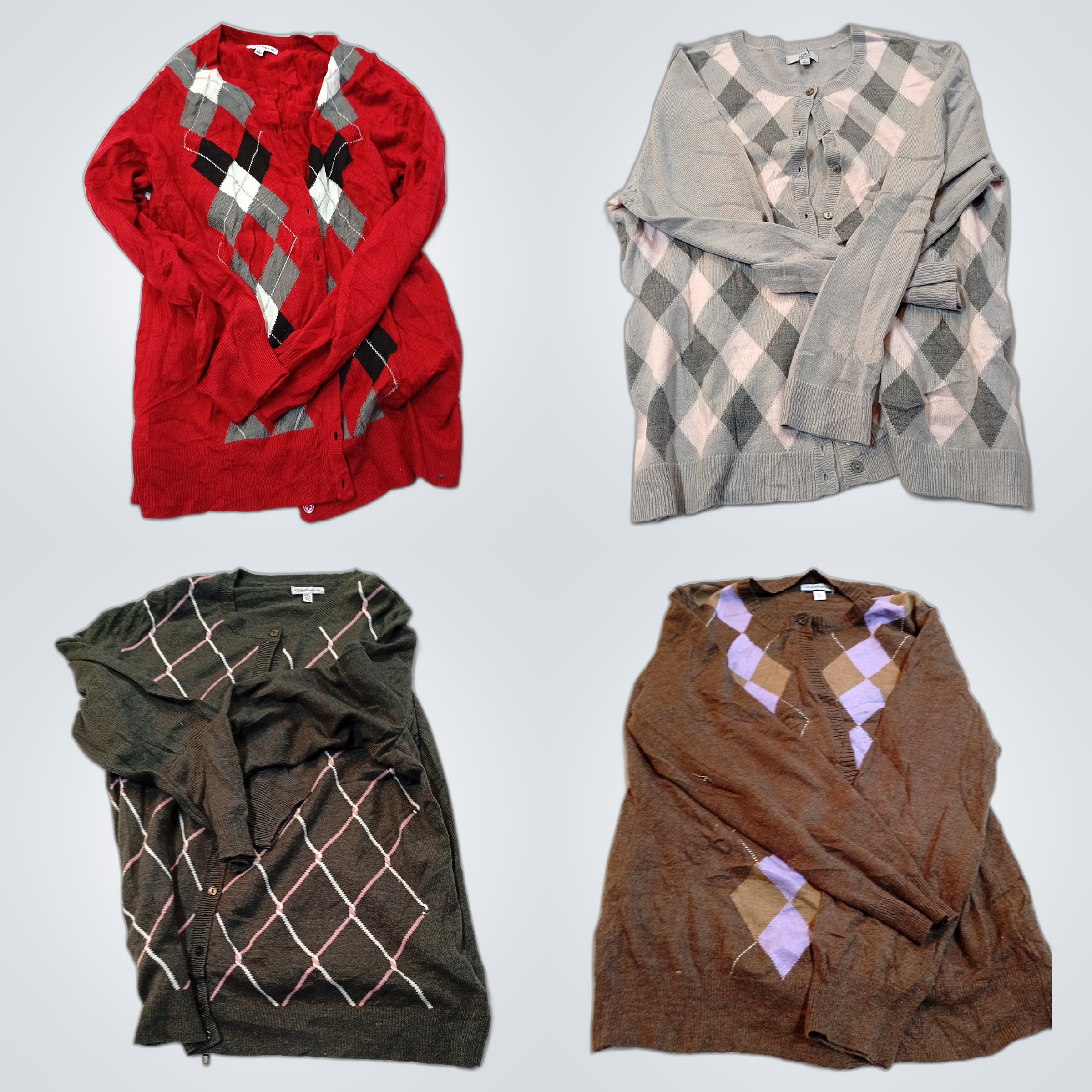 Croft & Barrow Argyle Cardigan Bundle 10 Stück Pul..