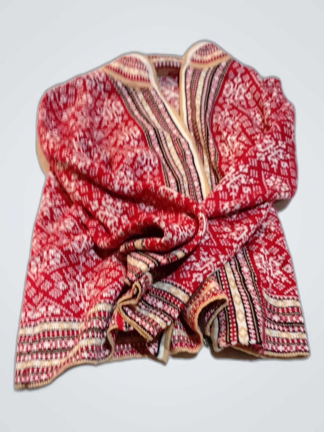 Red Patterned Kimono