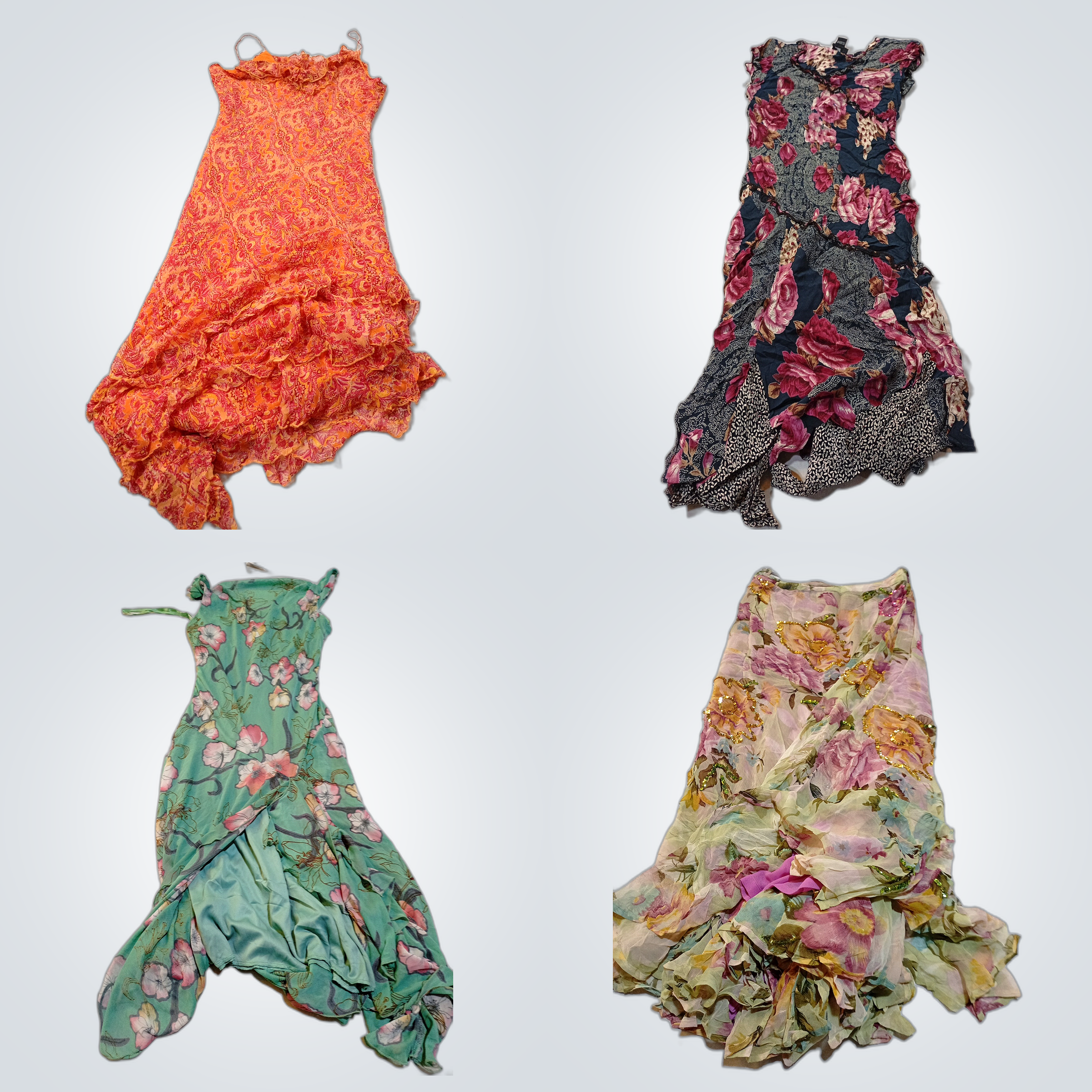 Bundle di Abiti Floreali Vintage ICE, JC Petite, L..