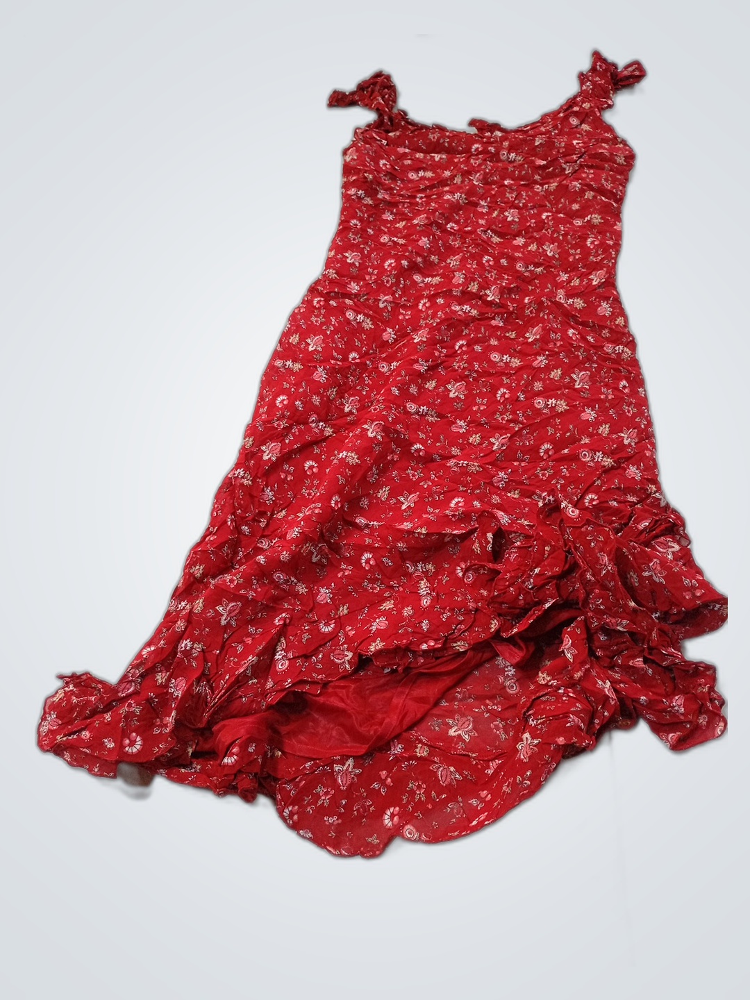 Vestido Floral Vermelho
