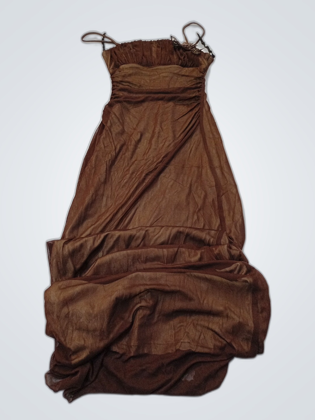 Brown City Triangles Dress