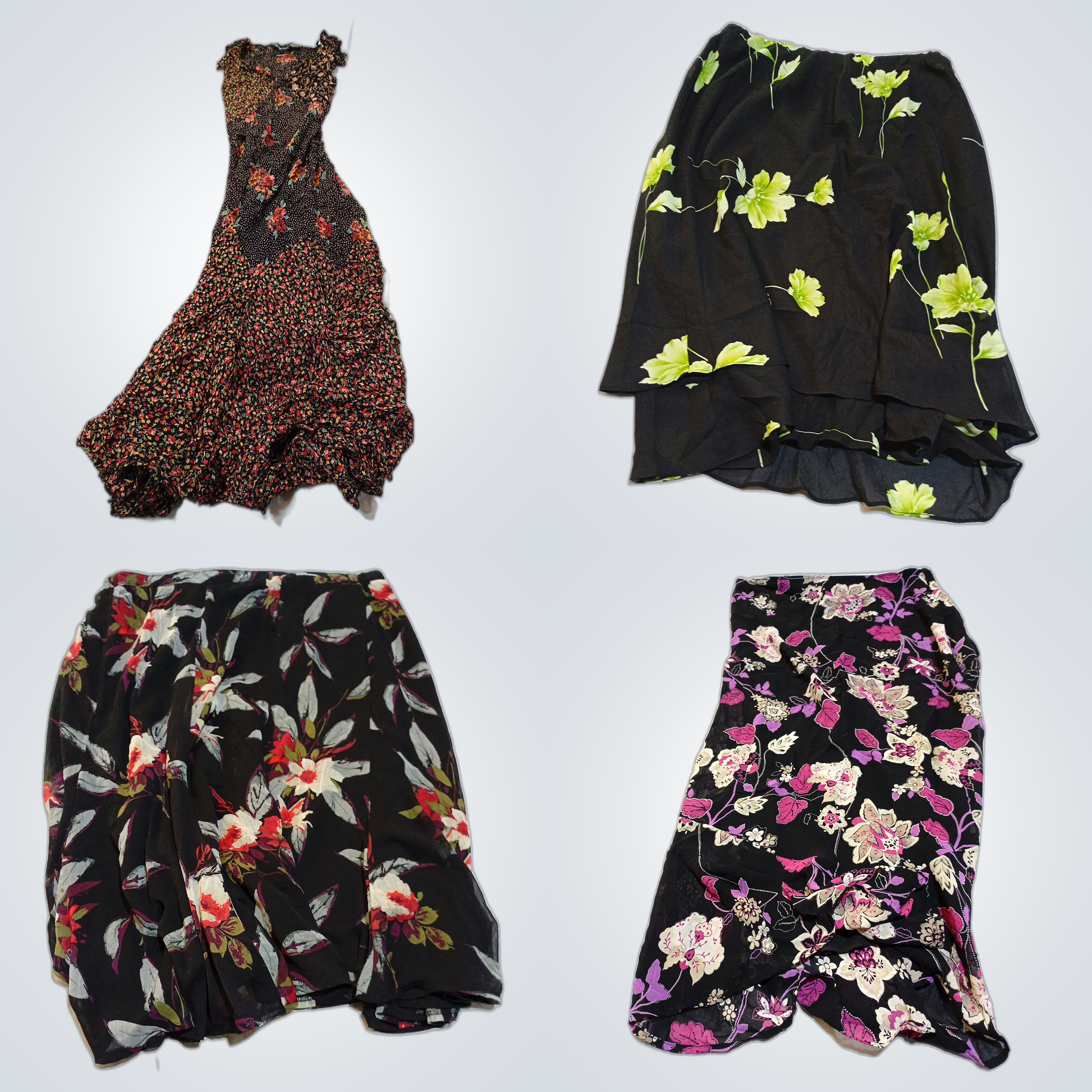 Pacchetto Abito Floreale e Gonna - Temptation, Ann..