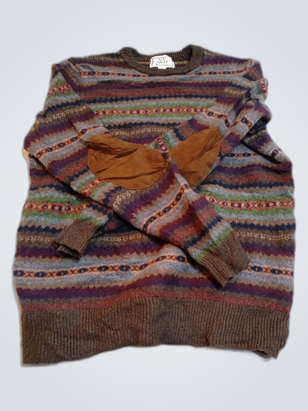 Pull rayé multicolore