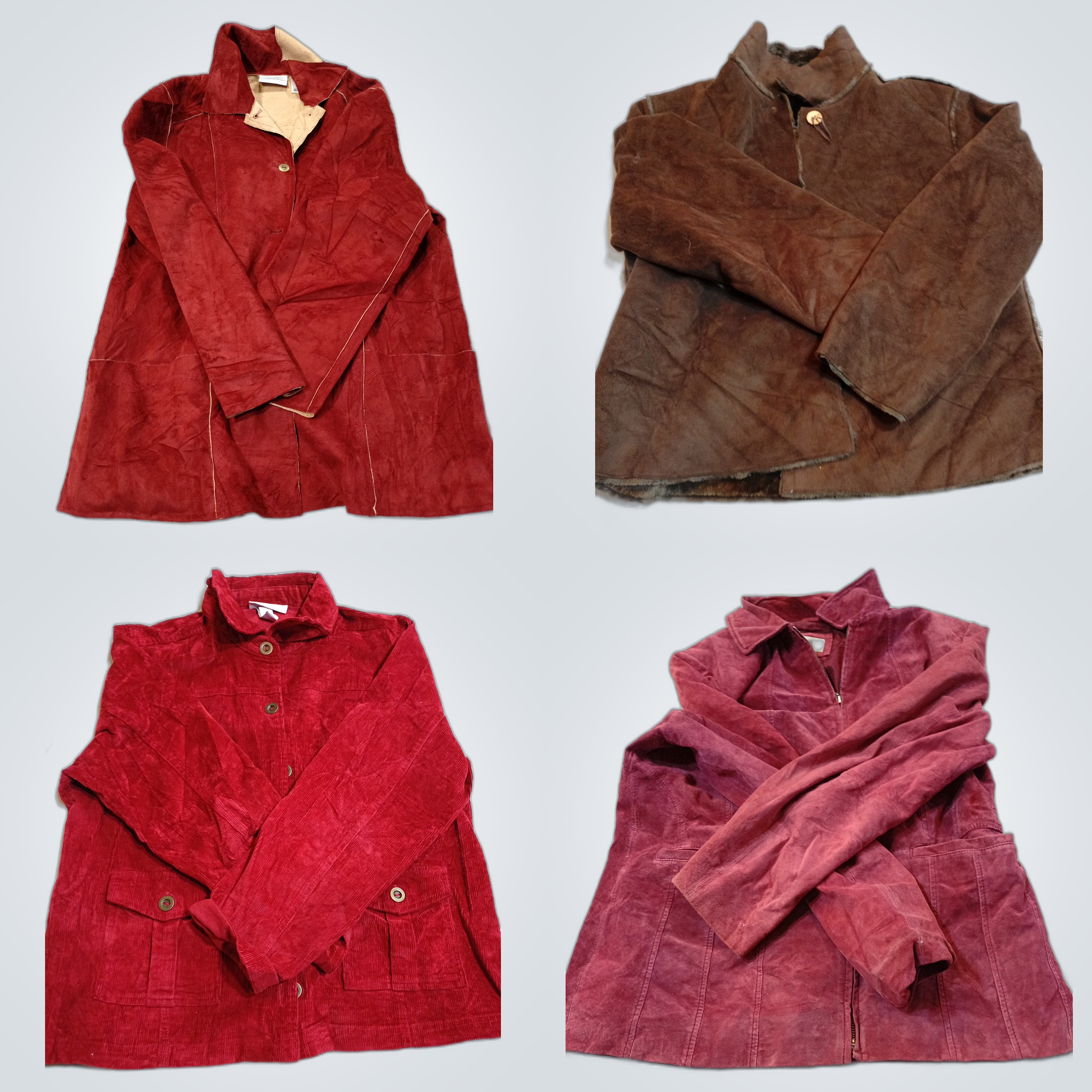 Pacote de Jaquetas de Camurça e Couro - Alfred Dun..