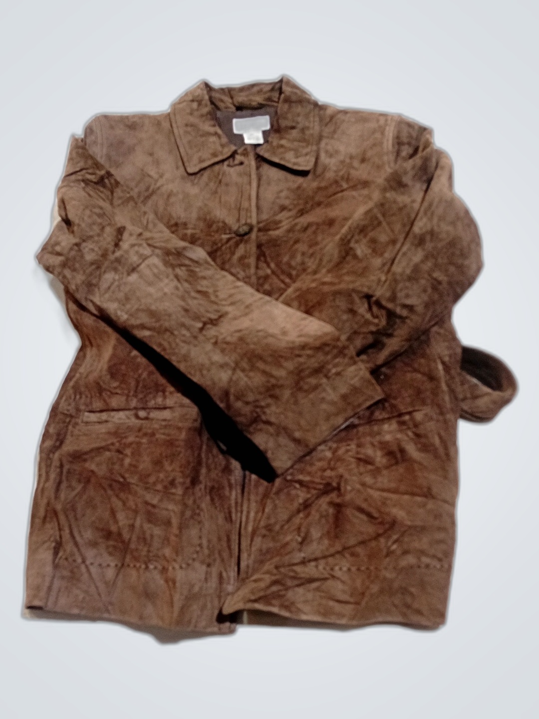 Veste en daim marron