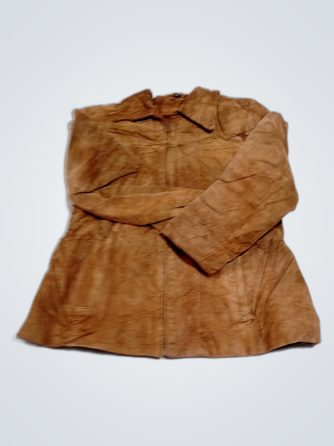 Veste en daim marron