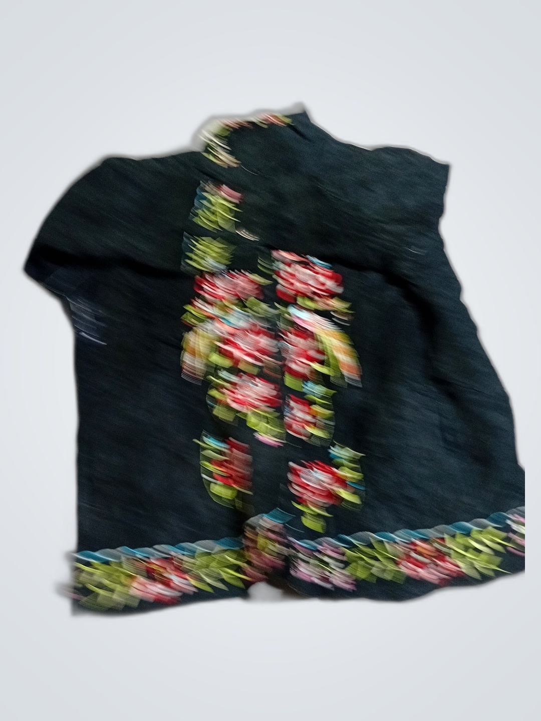 Black Embroidered Top