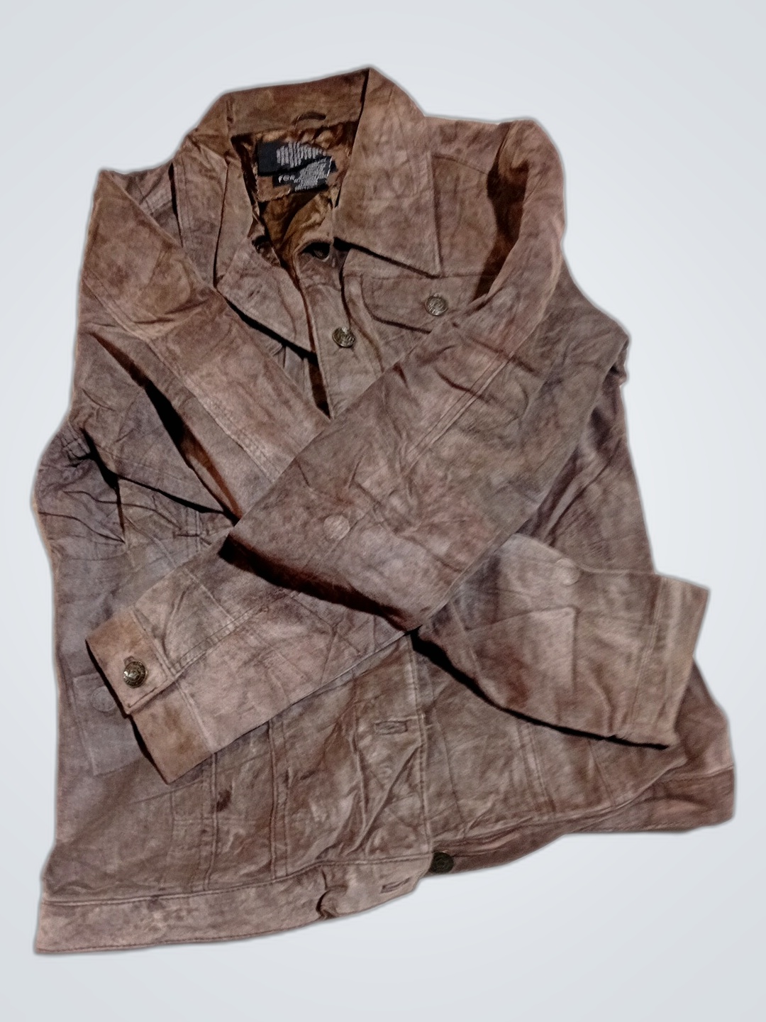 Veste en daim marron