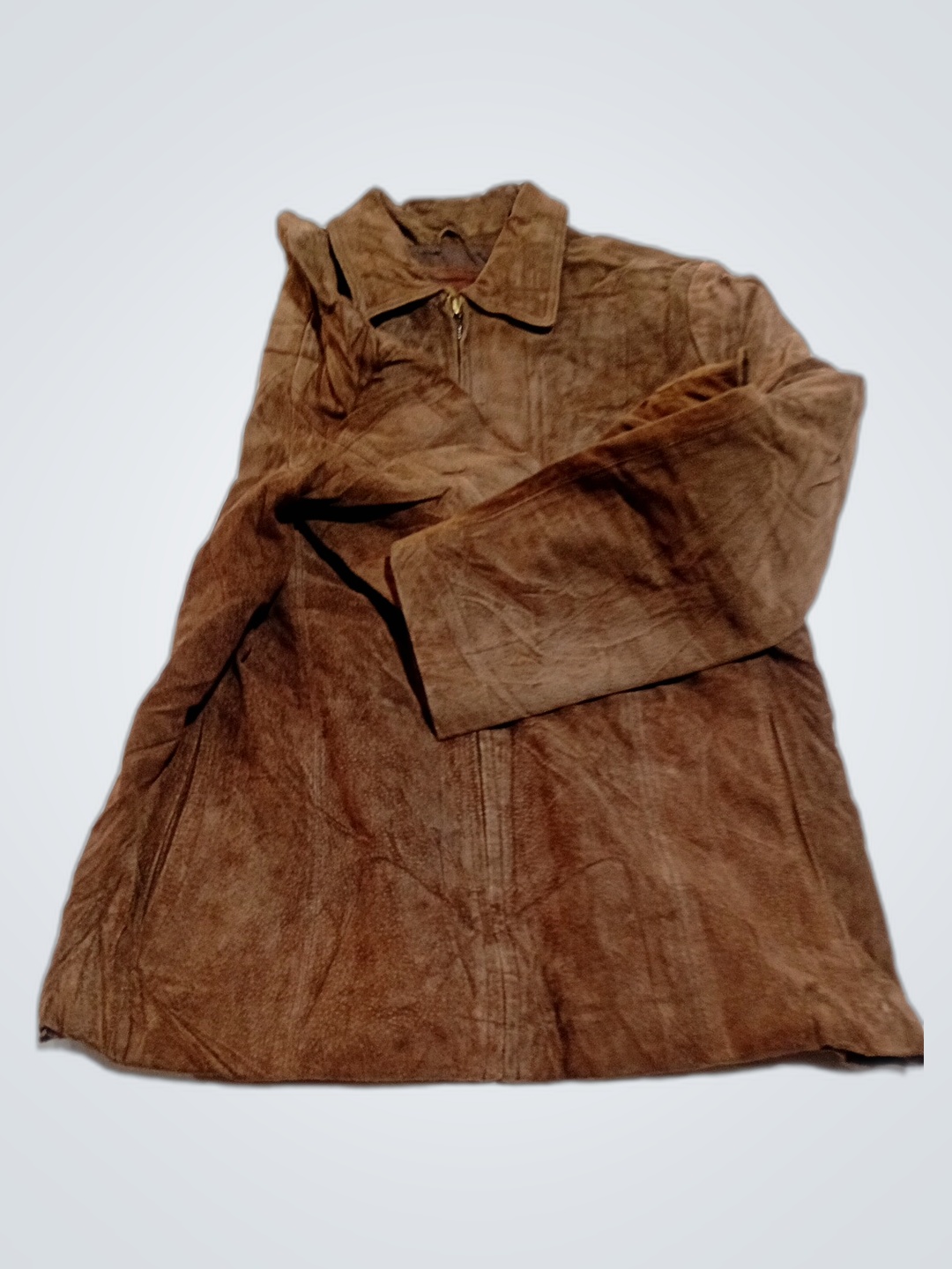 Veste en daim marron