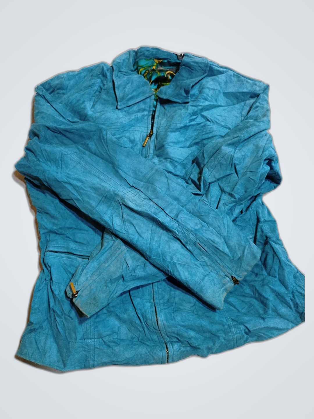 L.L.Bean Blue Linen Jacket