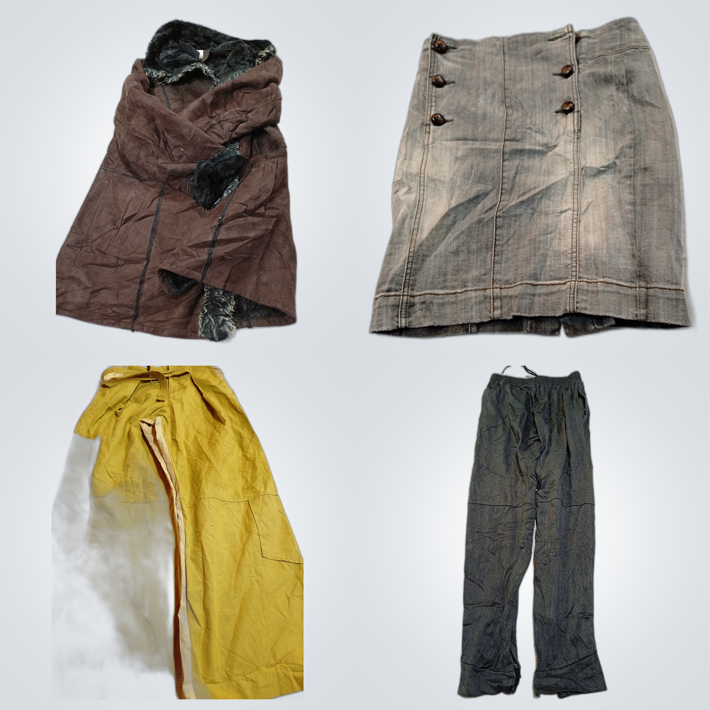 「やさしく使用されたファッションバンドル: ロンドンフォグコート、フリーピープル & ザラミックスロ..