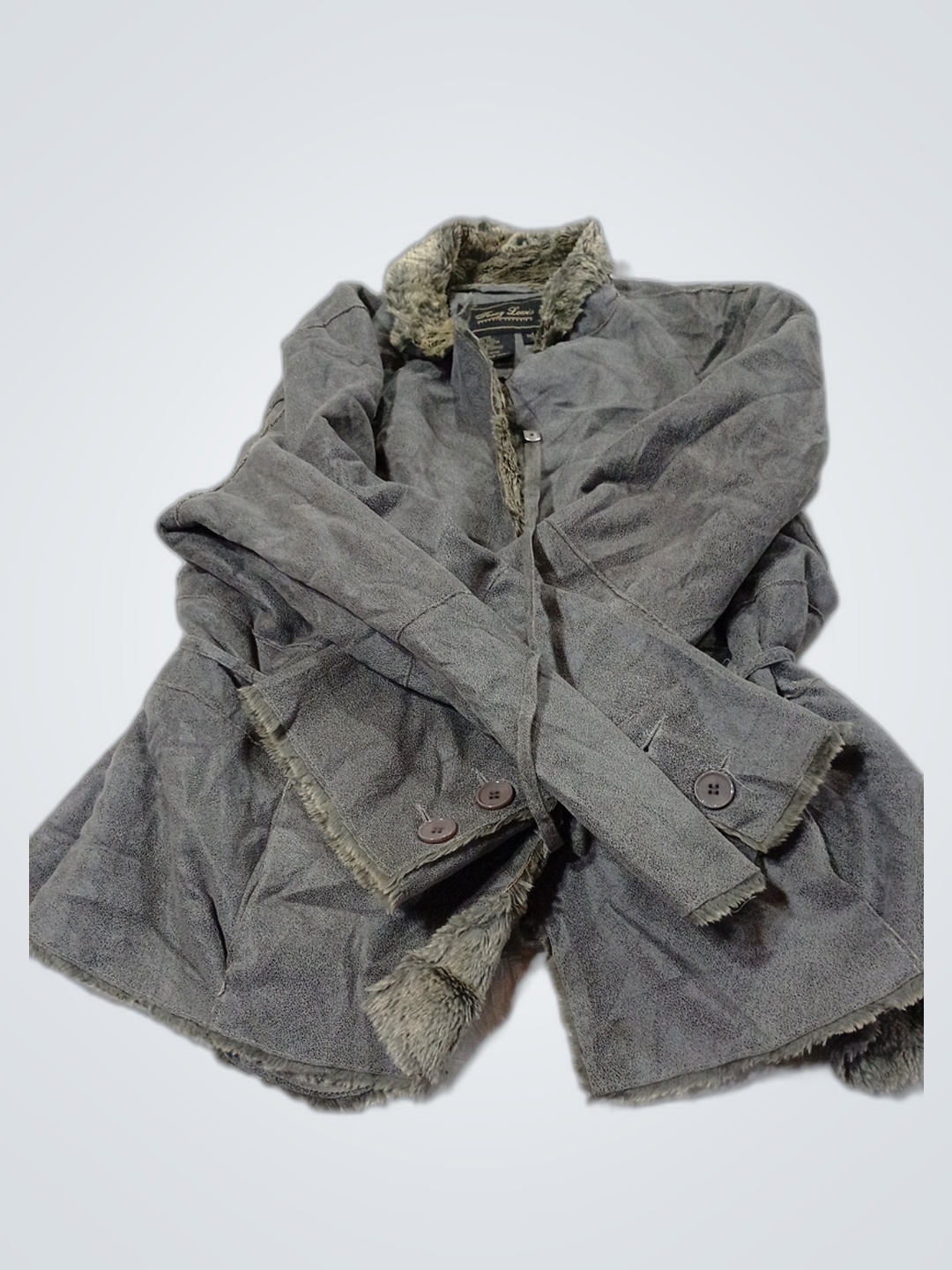 Jaqueta de Pelagem Cinza Terry Lewis