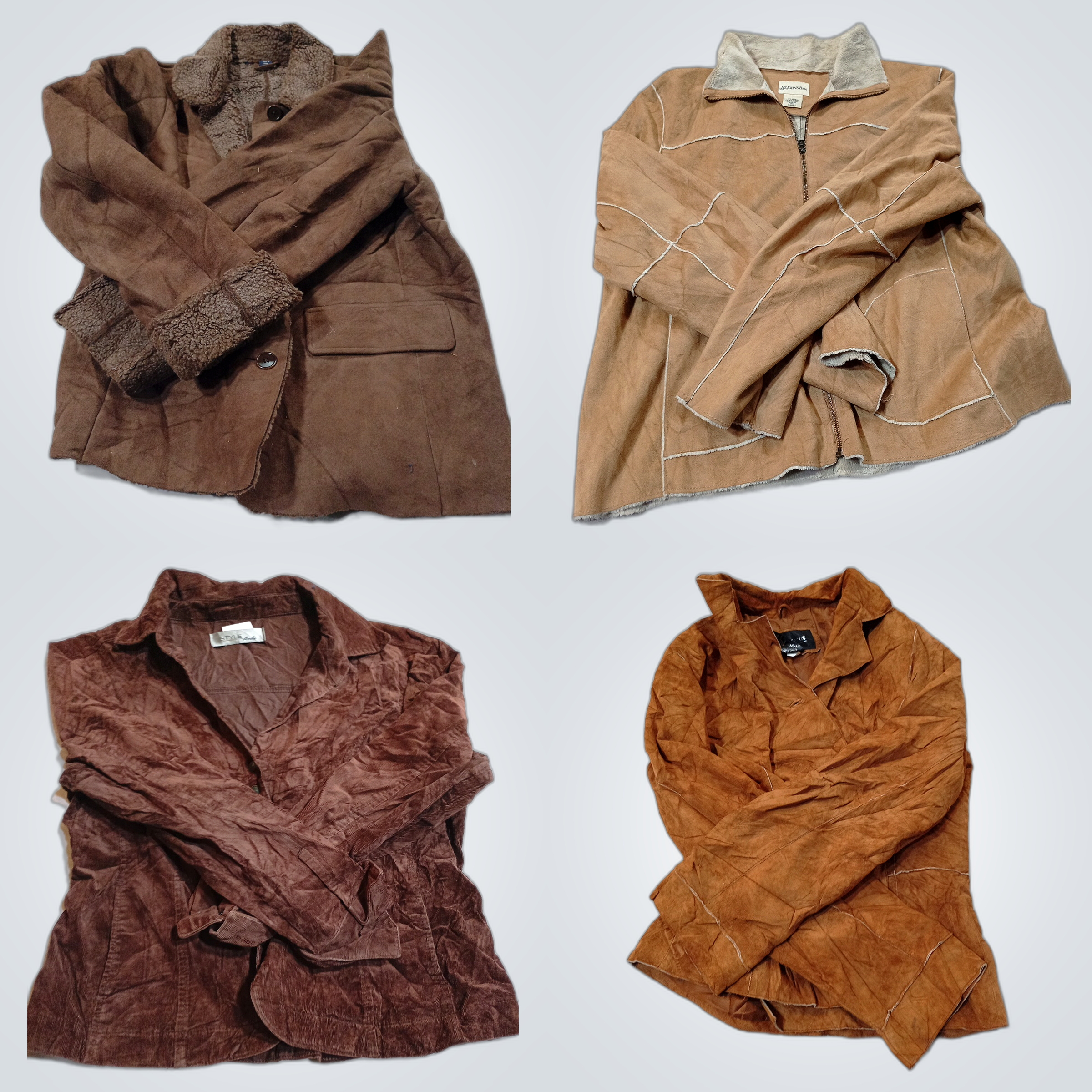 Suede & Leather Jackets Bundle - St. John's Bay, B..
