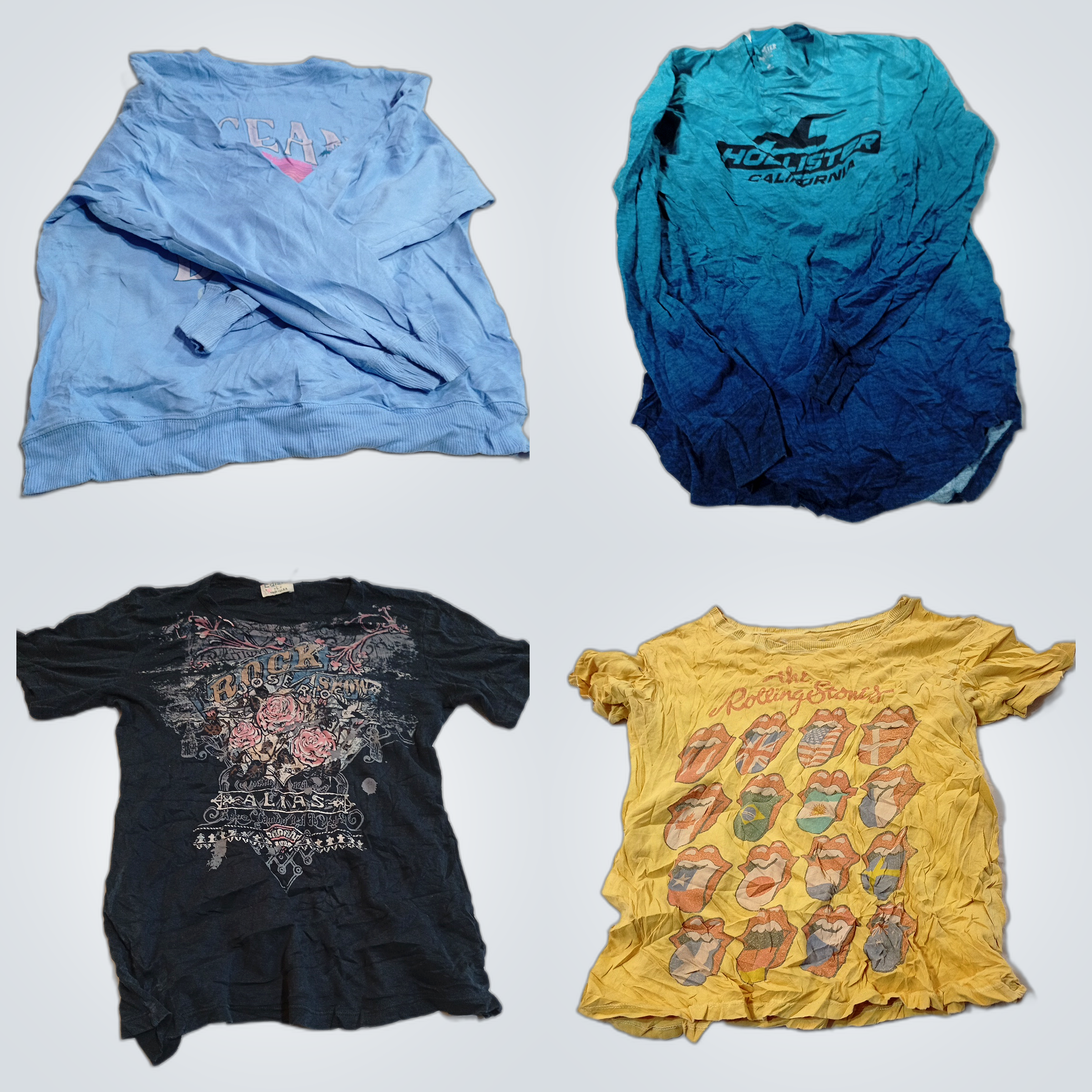 Rock & Roll Bundle: Hollister, Rolling Stones, Gun..