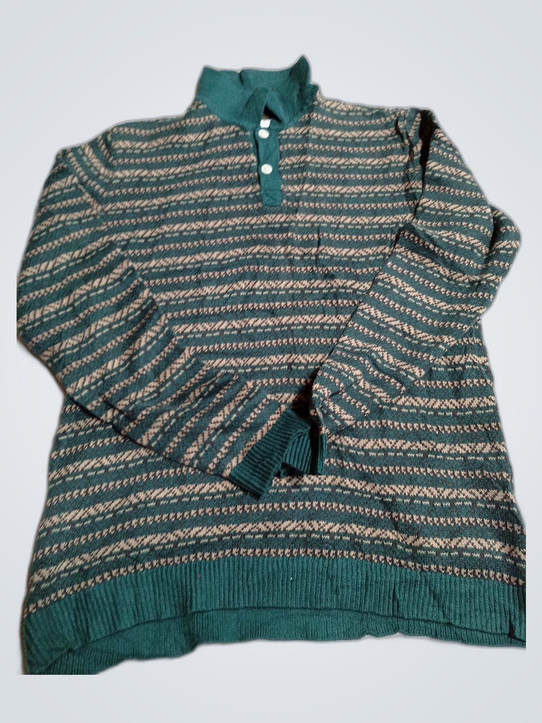 Abercrombie Kids Green Striped Sweater