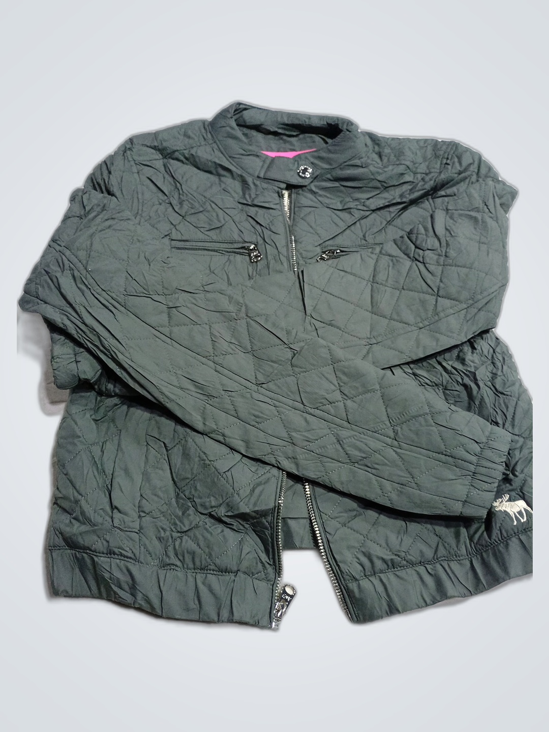 Abercrombie & Fitch Gray Puffer Jacket