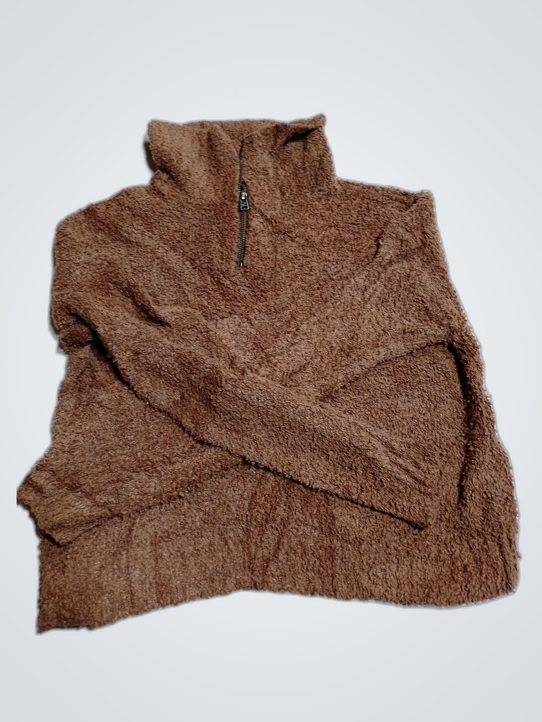 Hollister Brown Fuzzy Sweater Vest