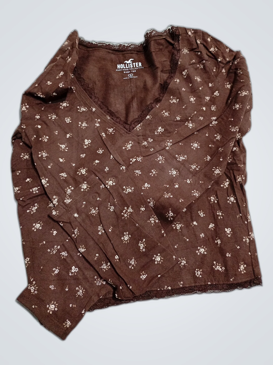 Hollister Floral Baby Tee