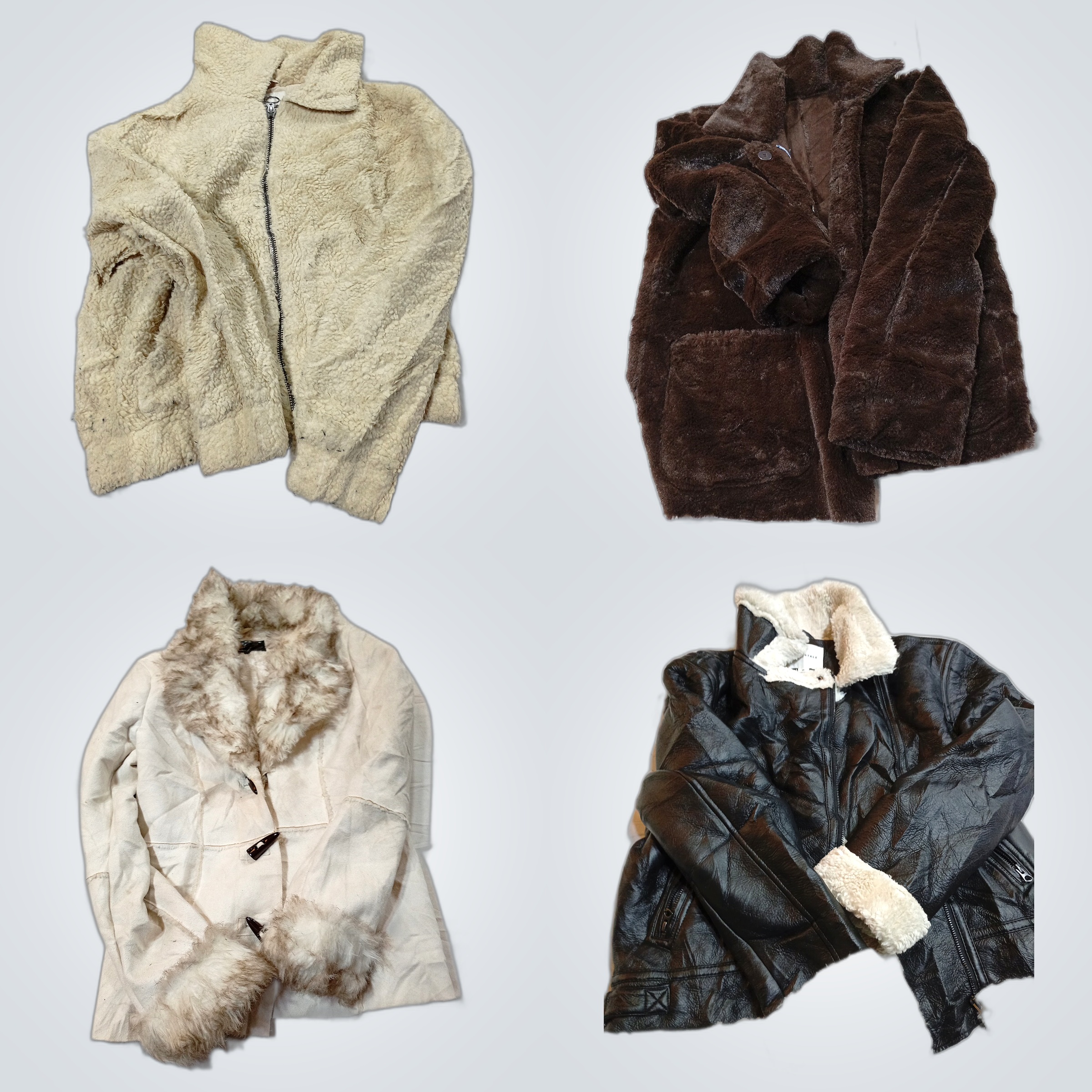 Luxury Coat Bundle: Aeropostale, Fur & Leather Jac..