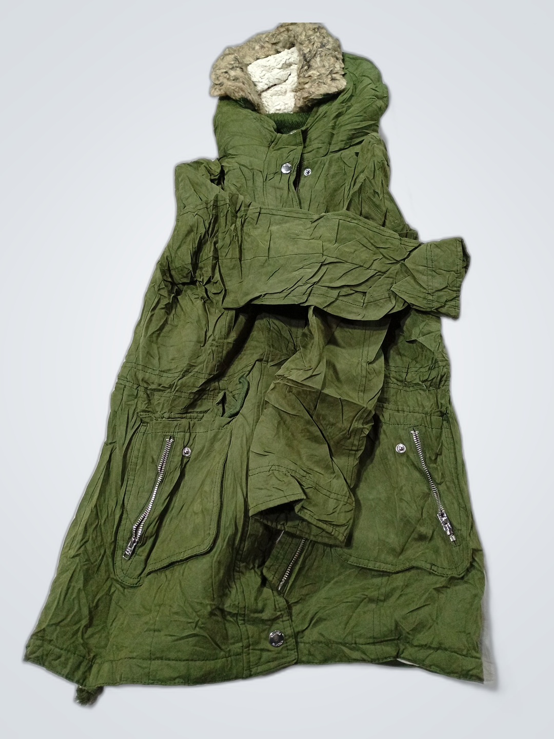 Hollister Green Puffer Vest