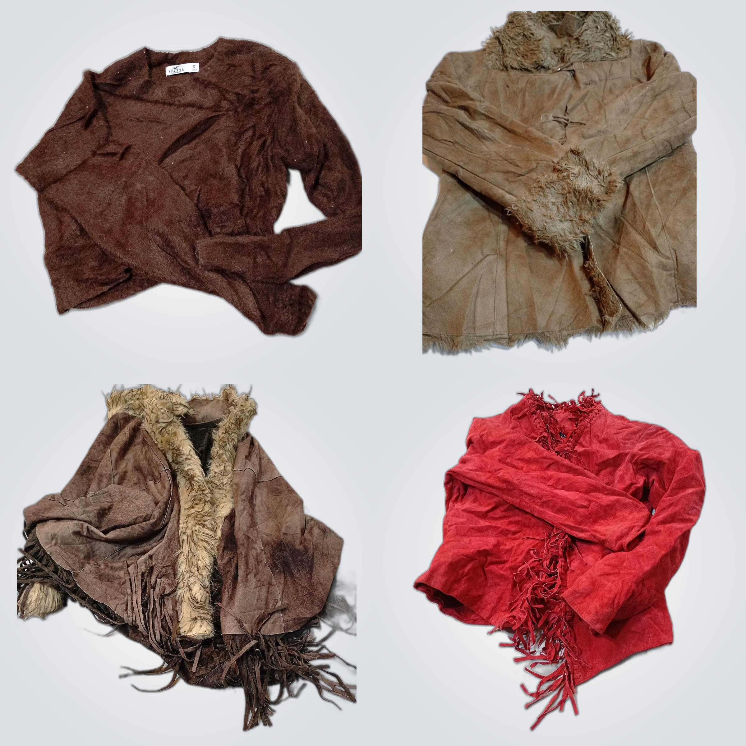 Hollister & Suede Jacket Bundle - 7 Piece Fashion ..