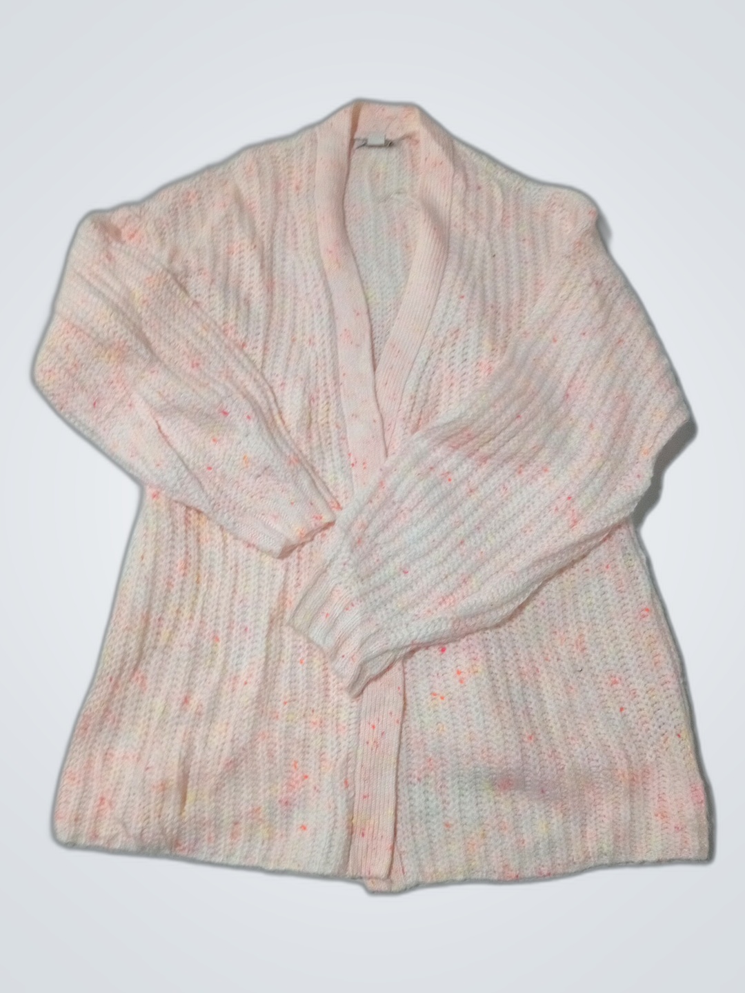Cardigan tricoté rose