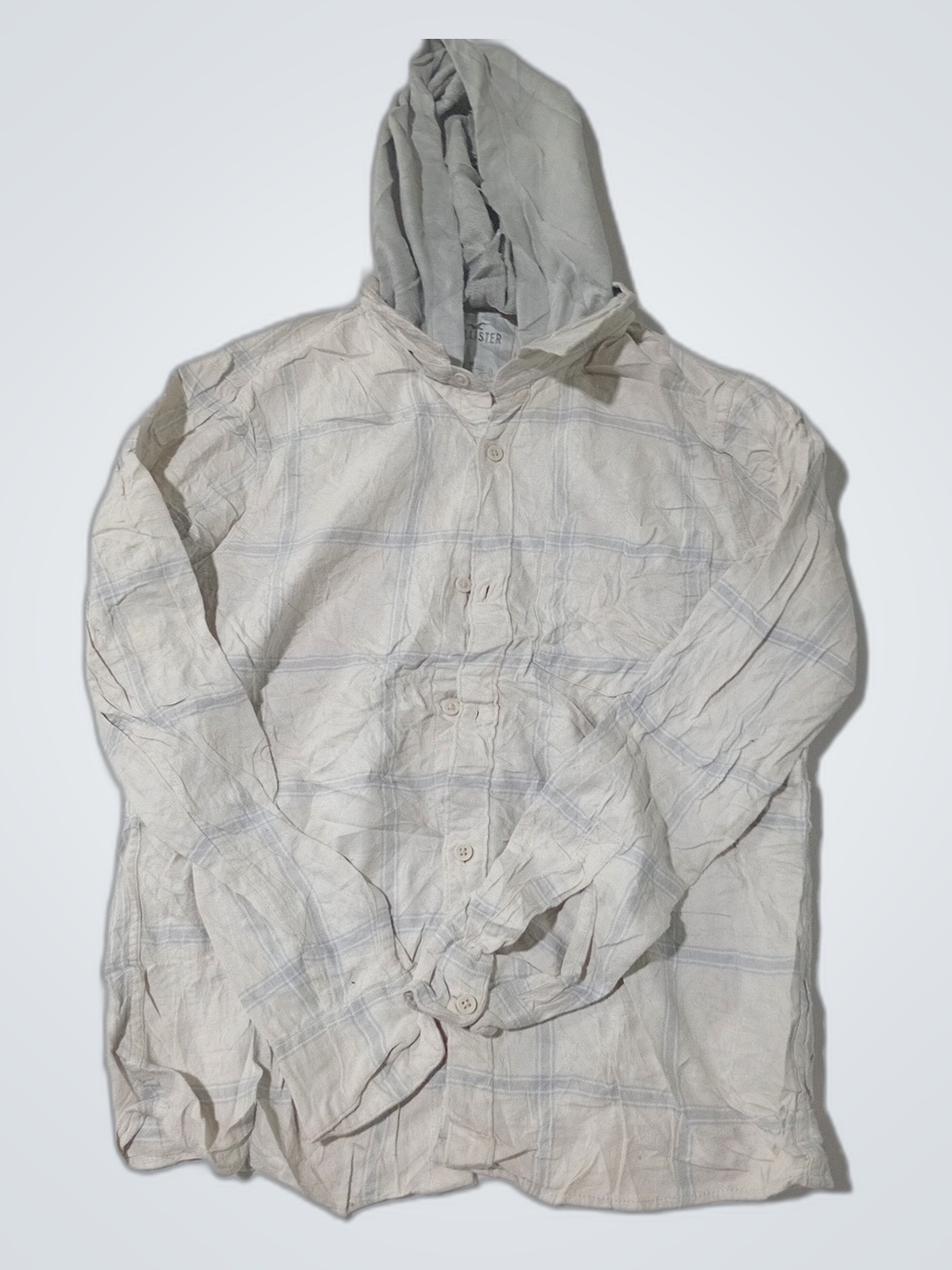 Camisa Xadrez de Manga Longa Hollister