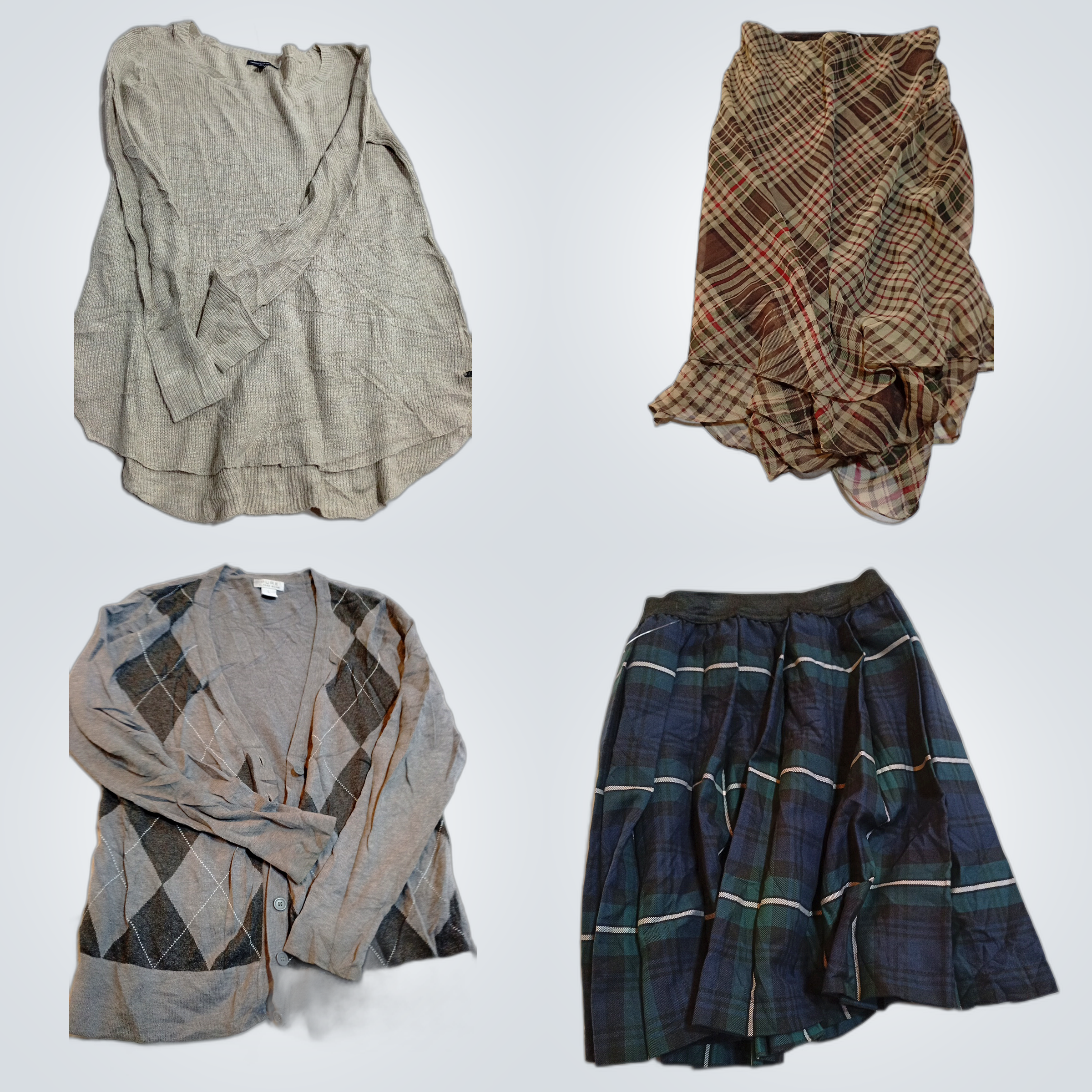 GAP LOFT American Eagle Skirt & Sweater Bundle Pla..