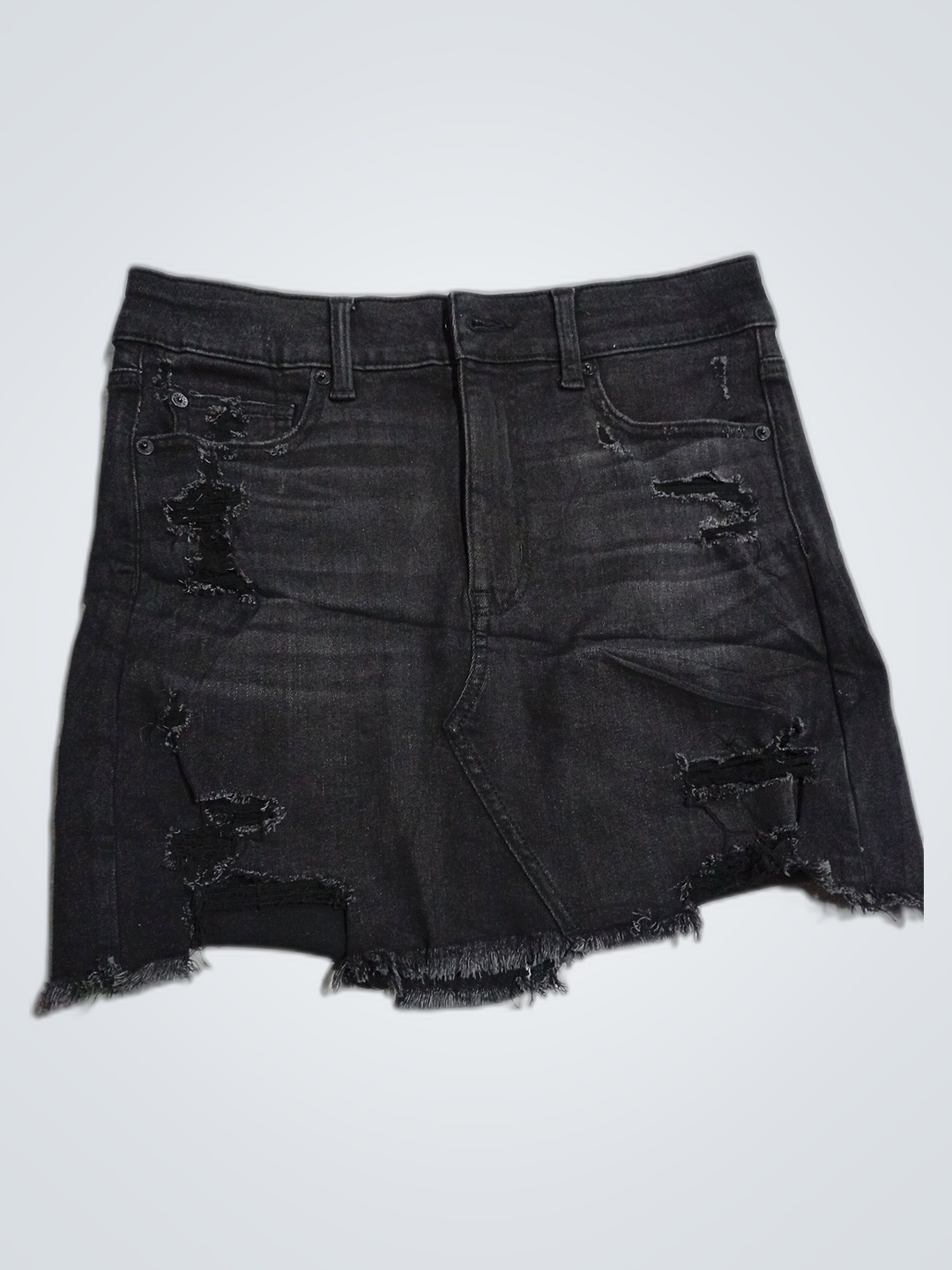 Saiote de Denim Preto American Eagle