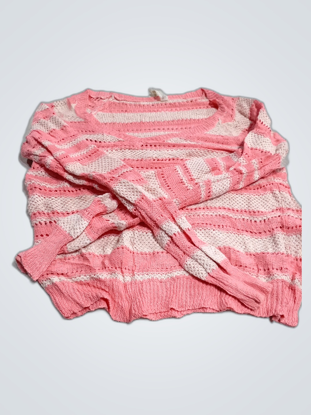 Pink Striped Sweater