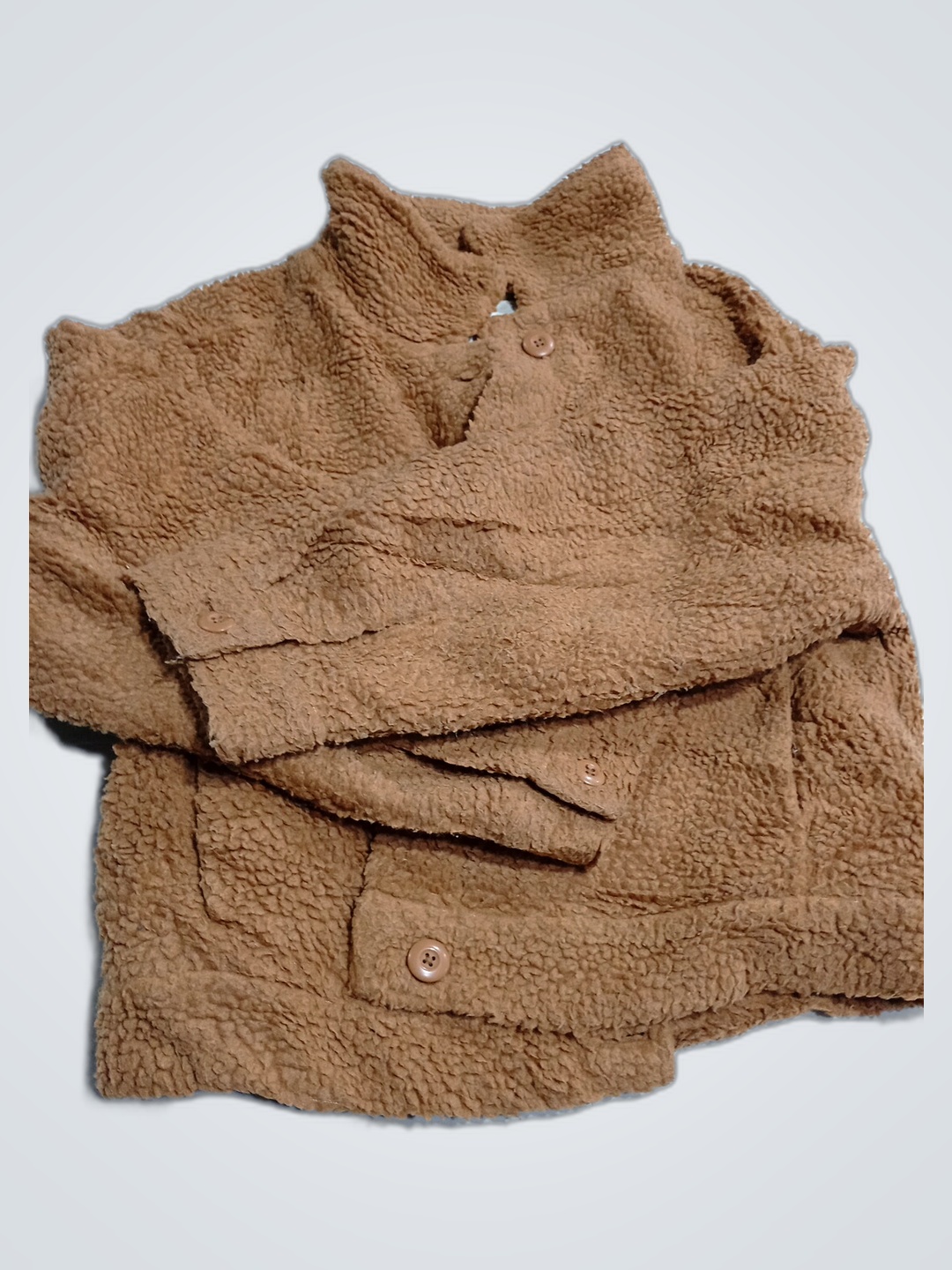 Jaqueta de Fleece Teddy Marrom