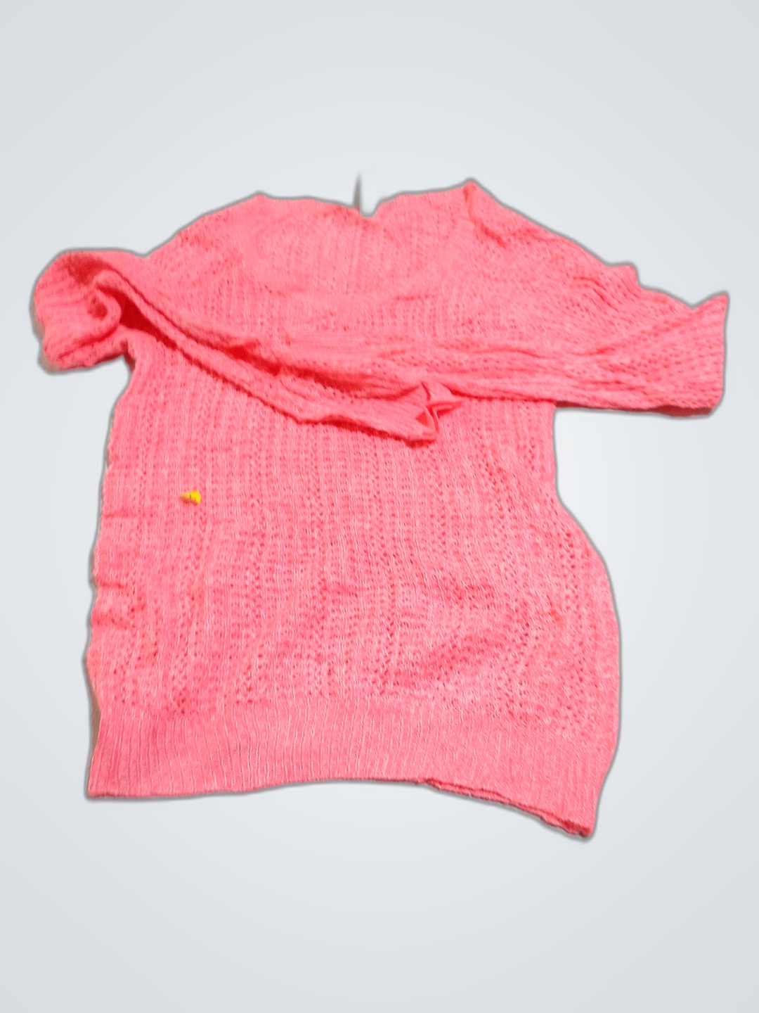 Suéter de Tricô Rosa