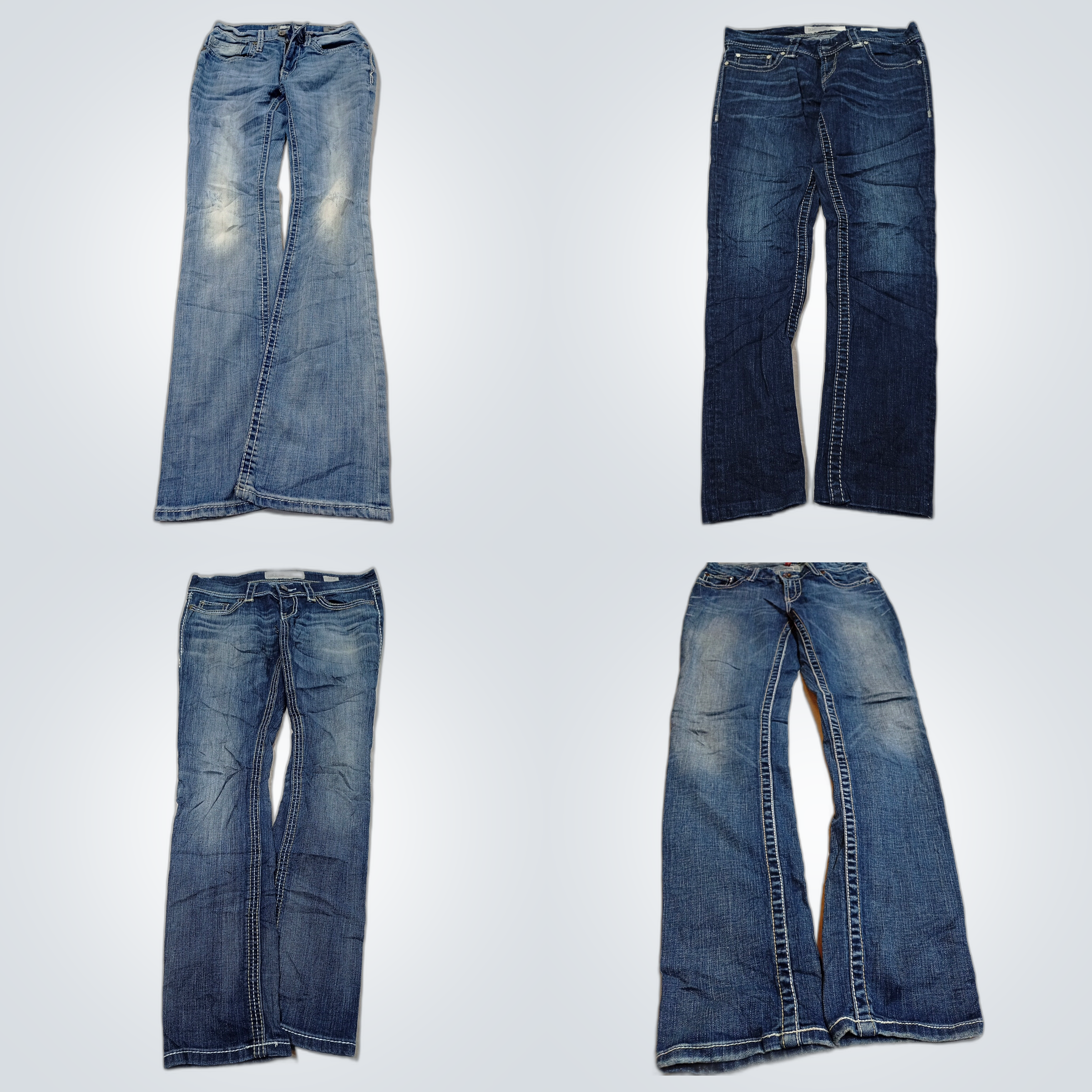 BKEブーツカットジーンズバンドル10ピースロットBKEデニム衣料品