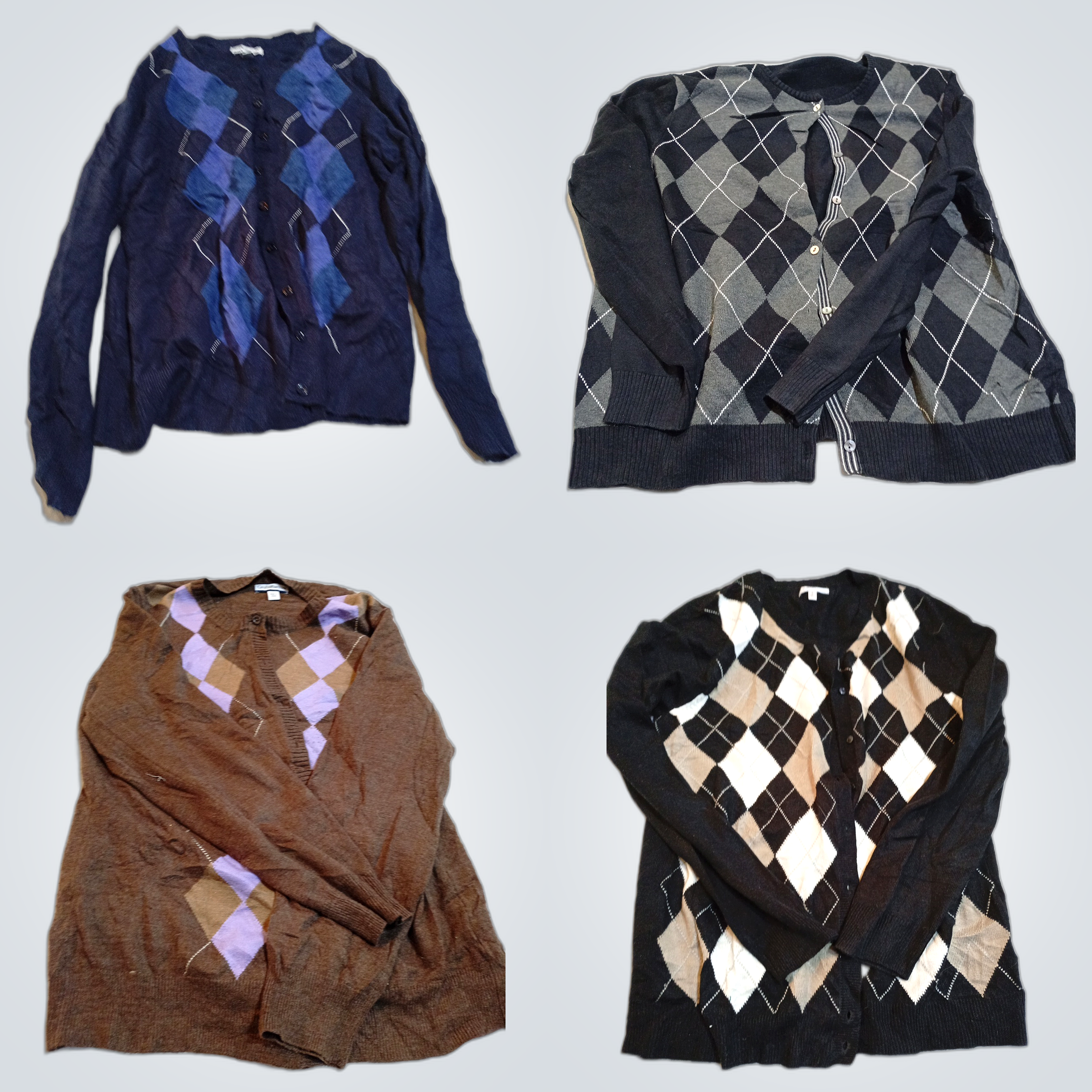 Pacote de Suéter Argyle Crofts & Barrow Lands End ..