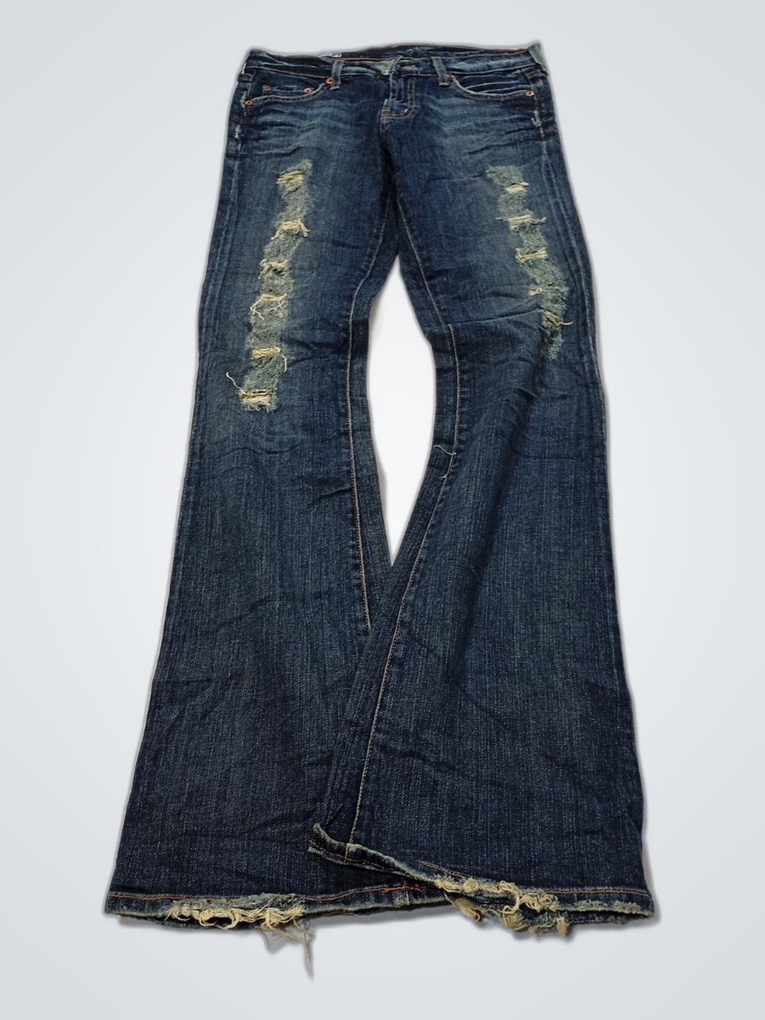 Blaue Denim-Jeans